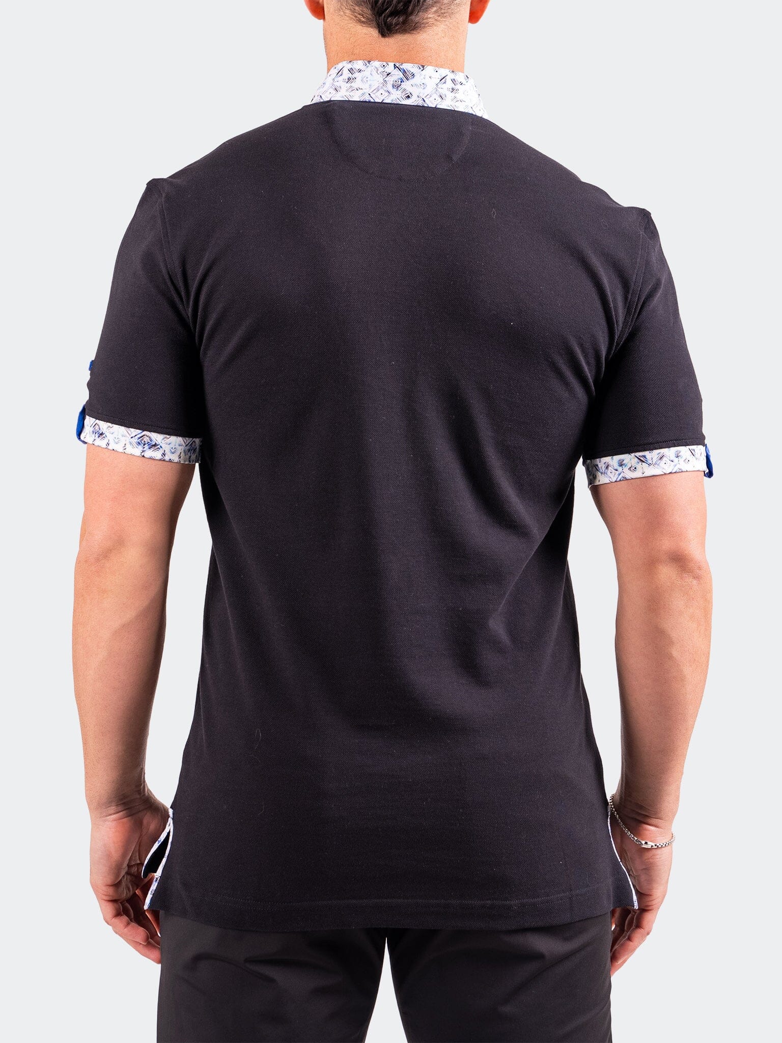 Polo CollarSolidJade Black