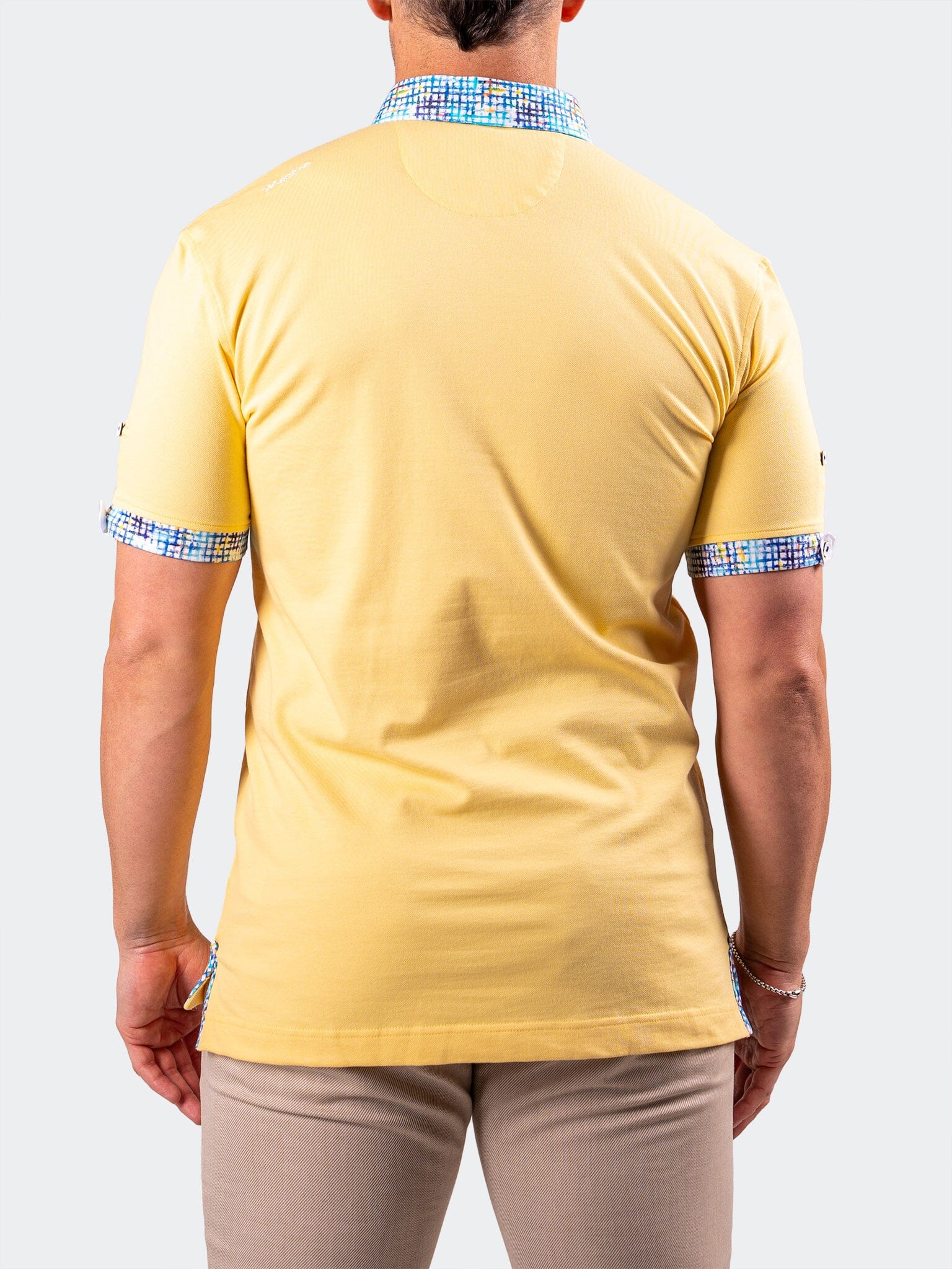 Collar Solid Lemon Yellow Polo