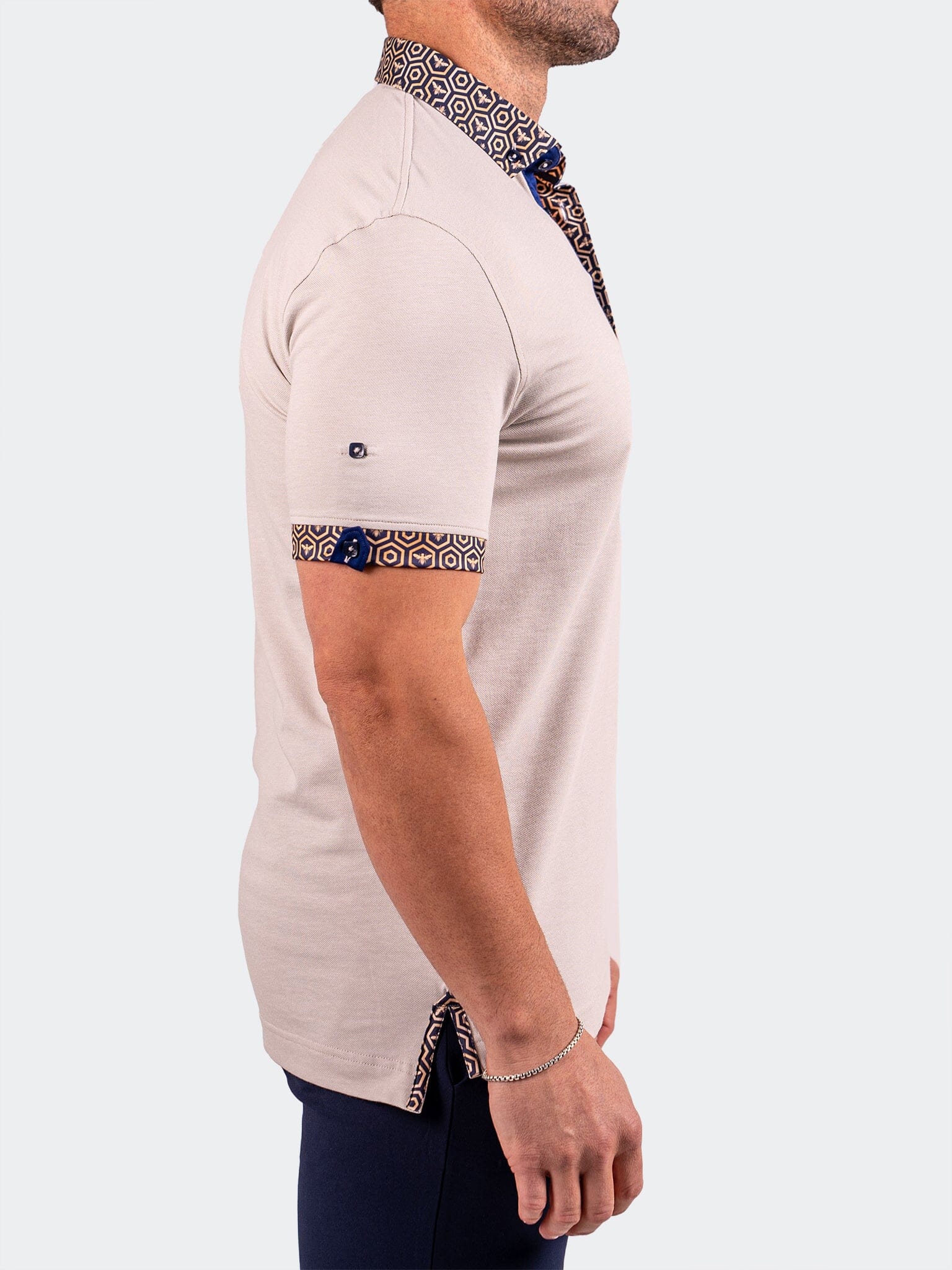 Polo CollarSolidRhino Grey