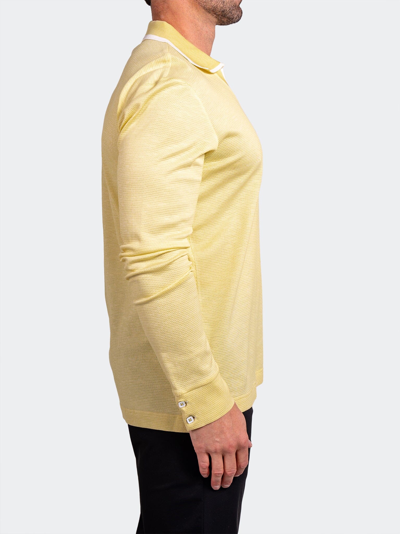 Knit Ascension Yellow Polo