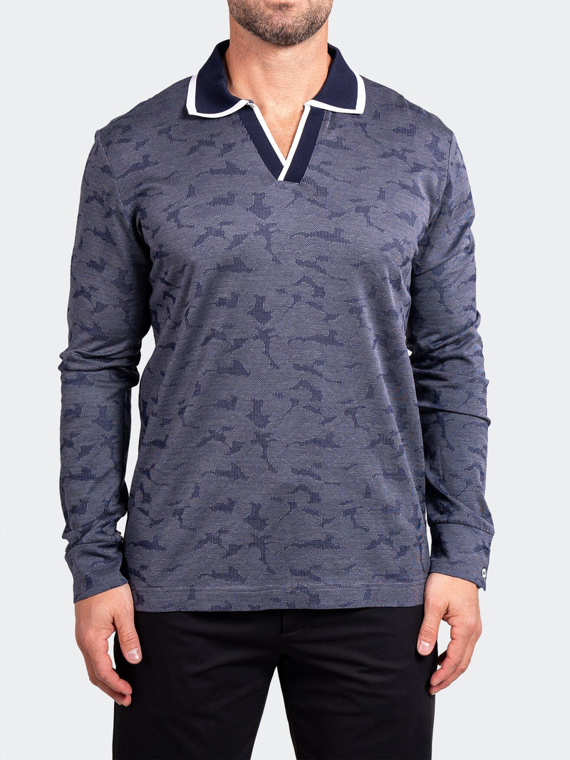 Polo Knit Ascension0004 Blue