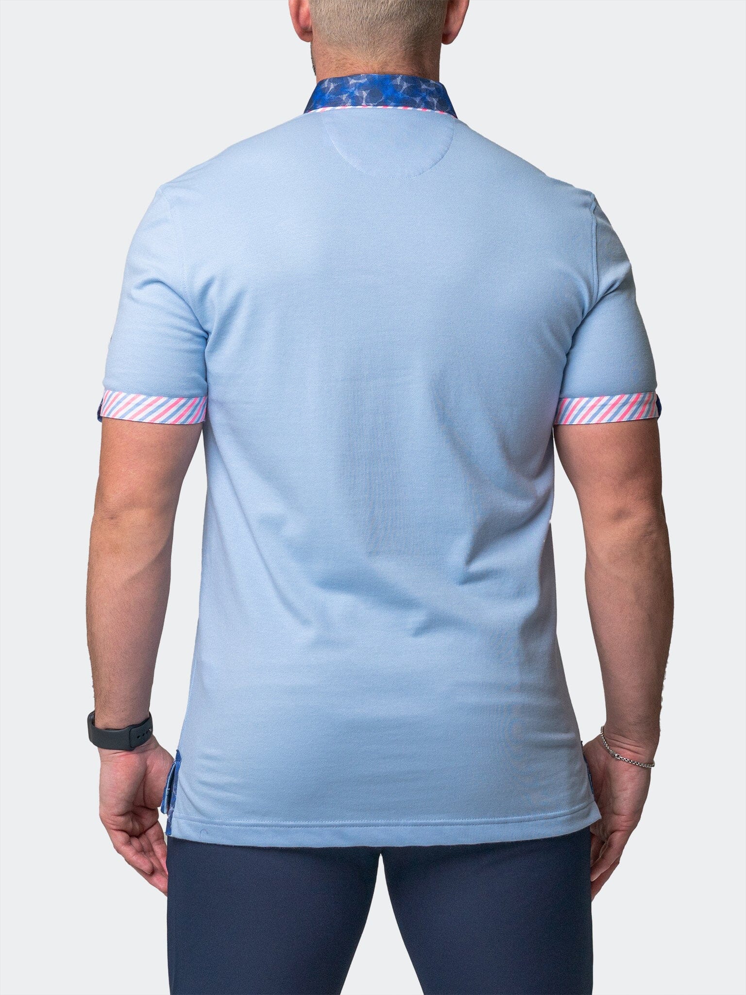 Mozart Waves Light Blue Polo