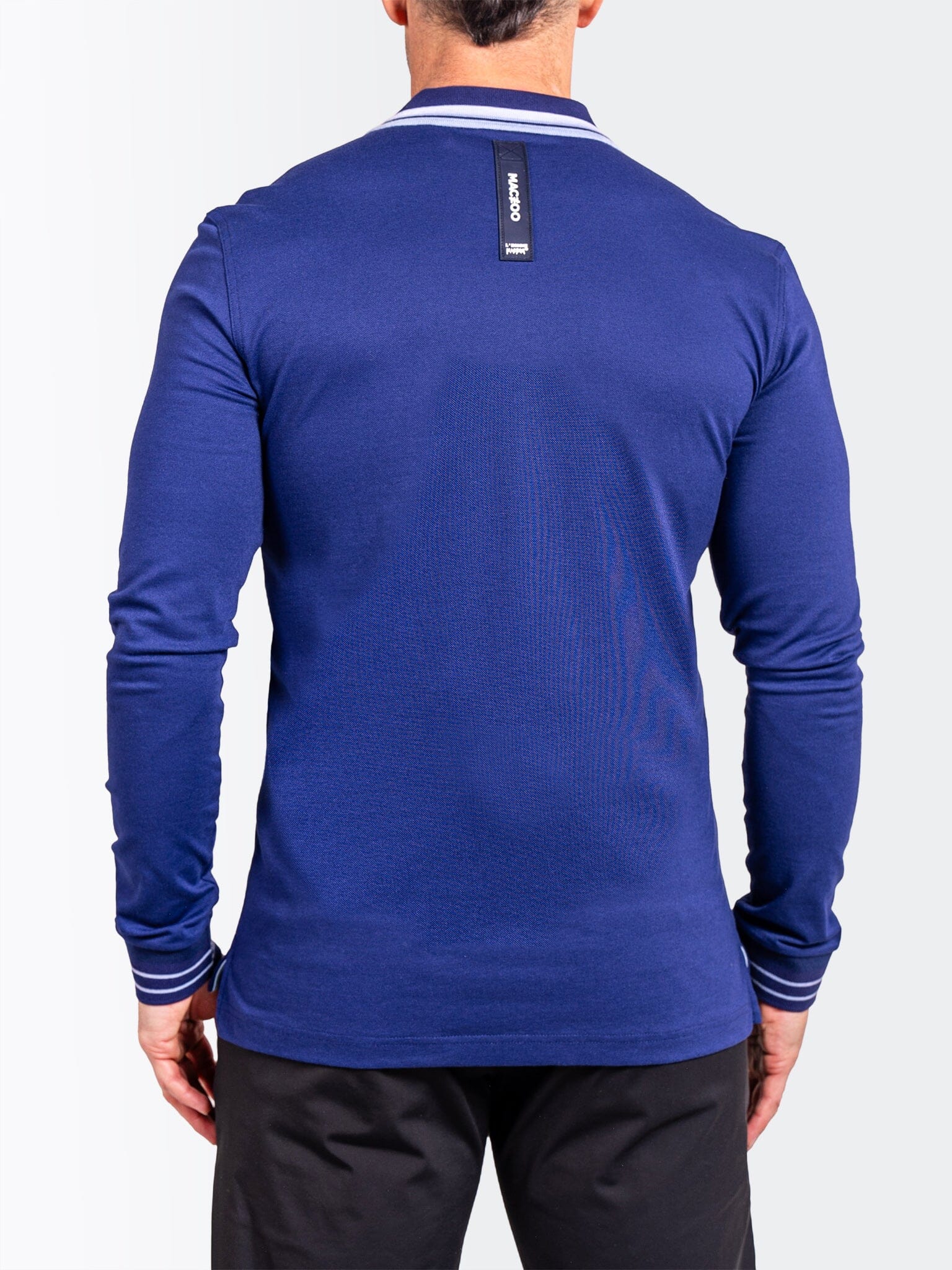Ascension Blue Long Sleeve Polo