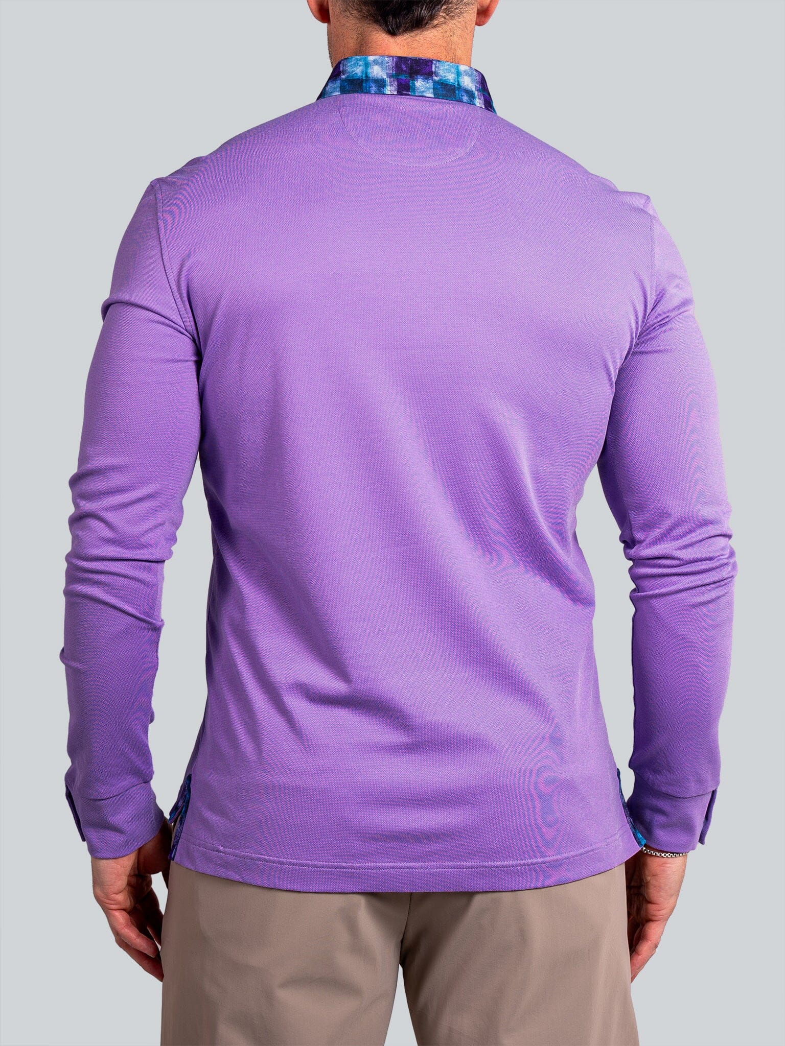 Newton Ascension Purple Long Sleeve Polo