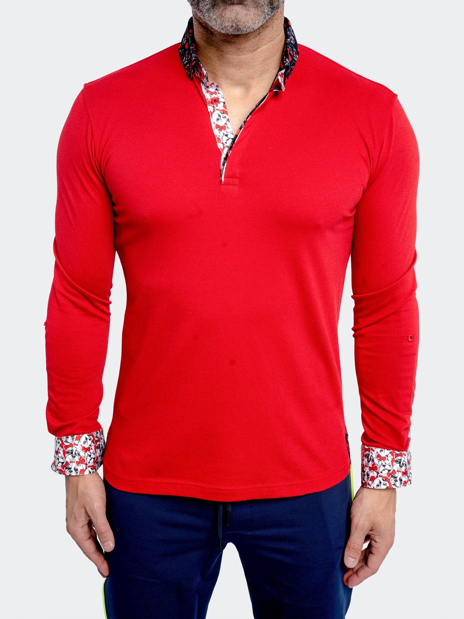 Newton Dog Love Red Polo