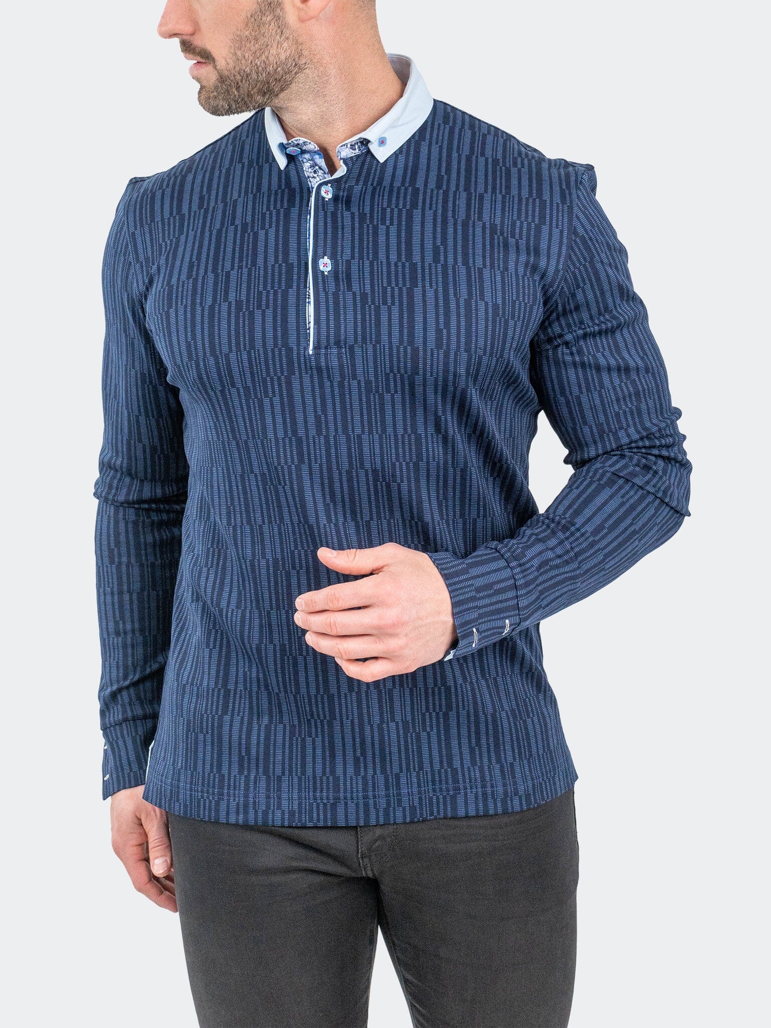 Newton Scribbles Navy Polo