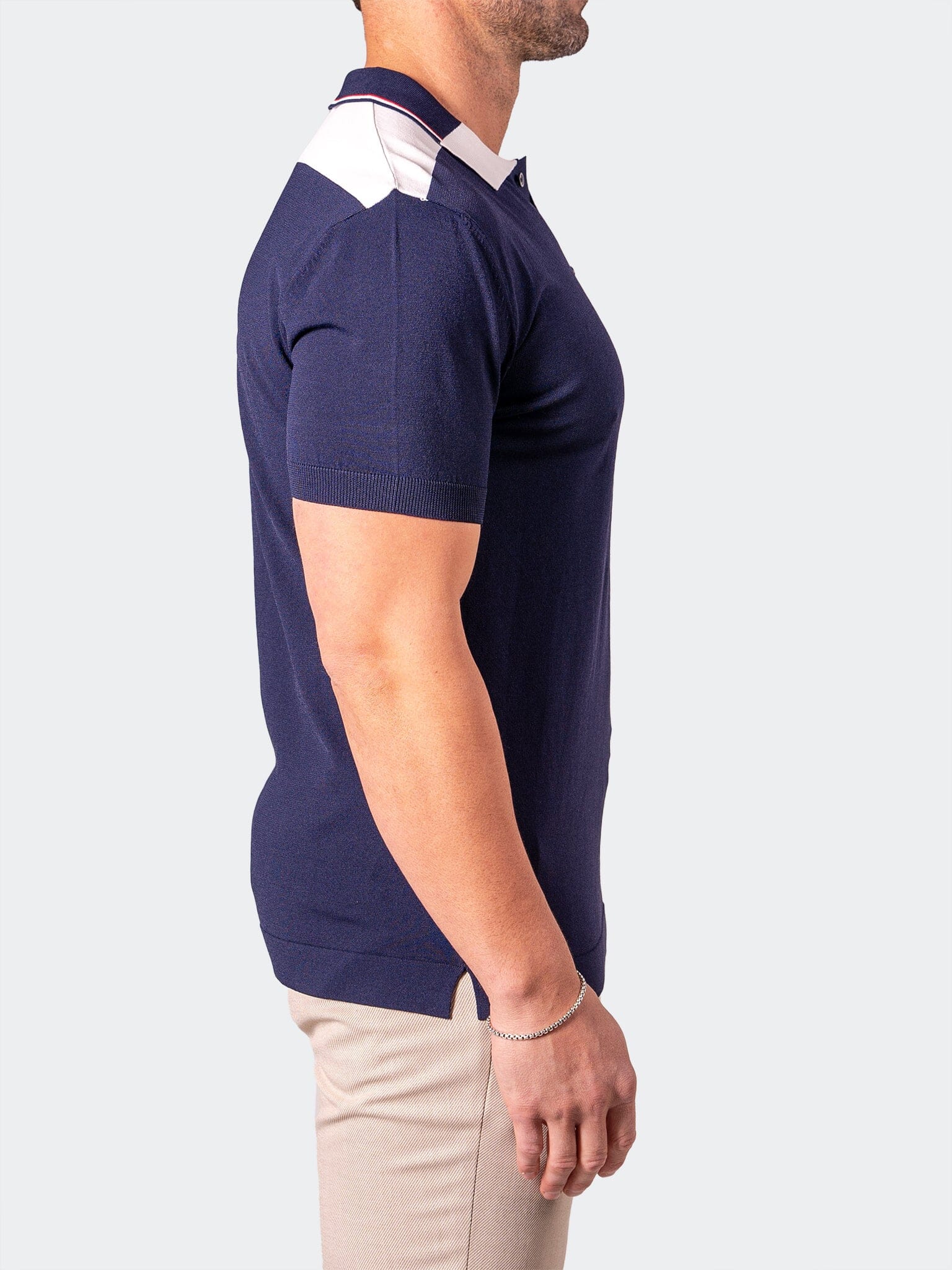 TipAzure Navy Knit Polo