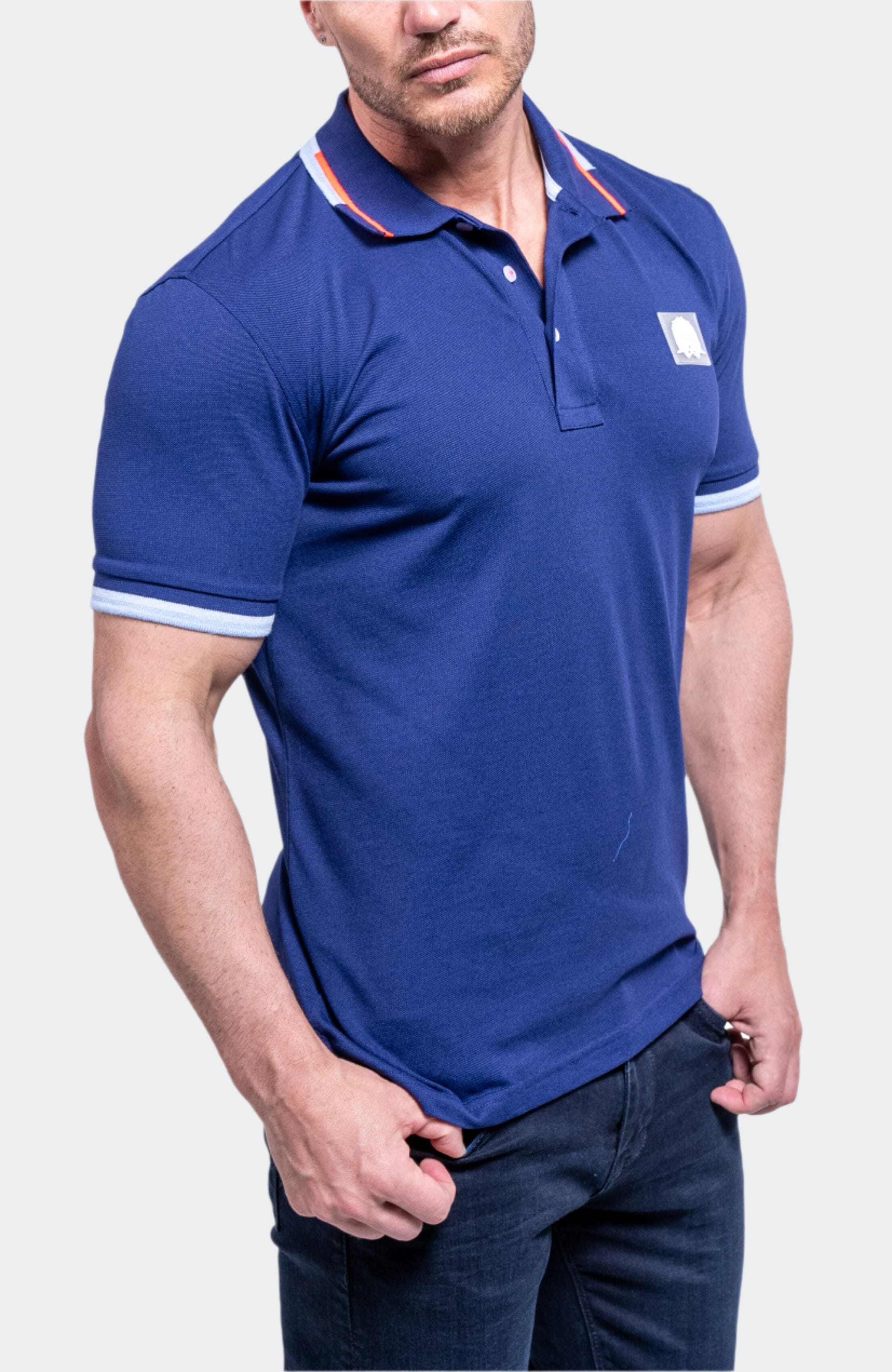 TipEmb Navy Blue Polo
