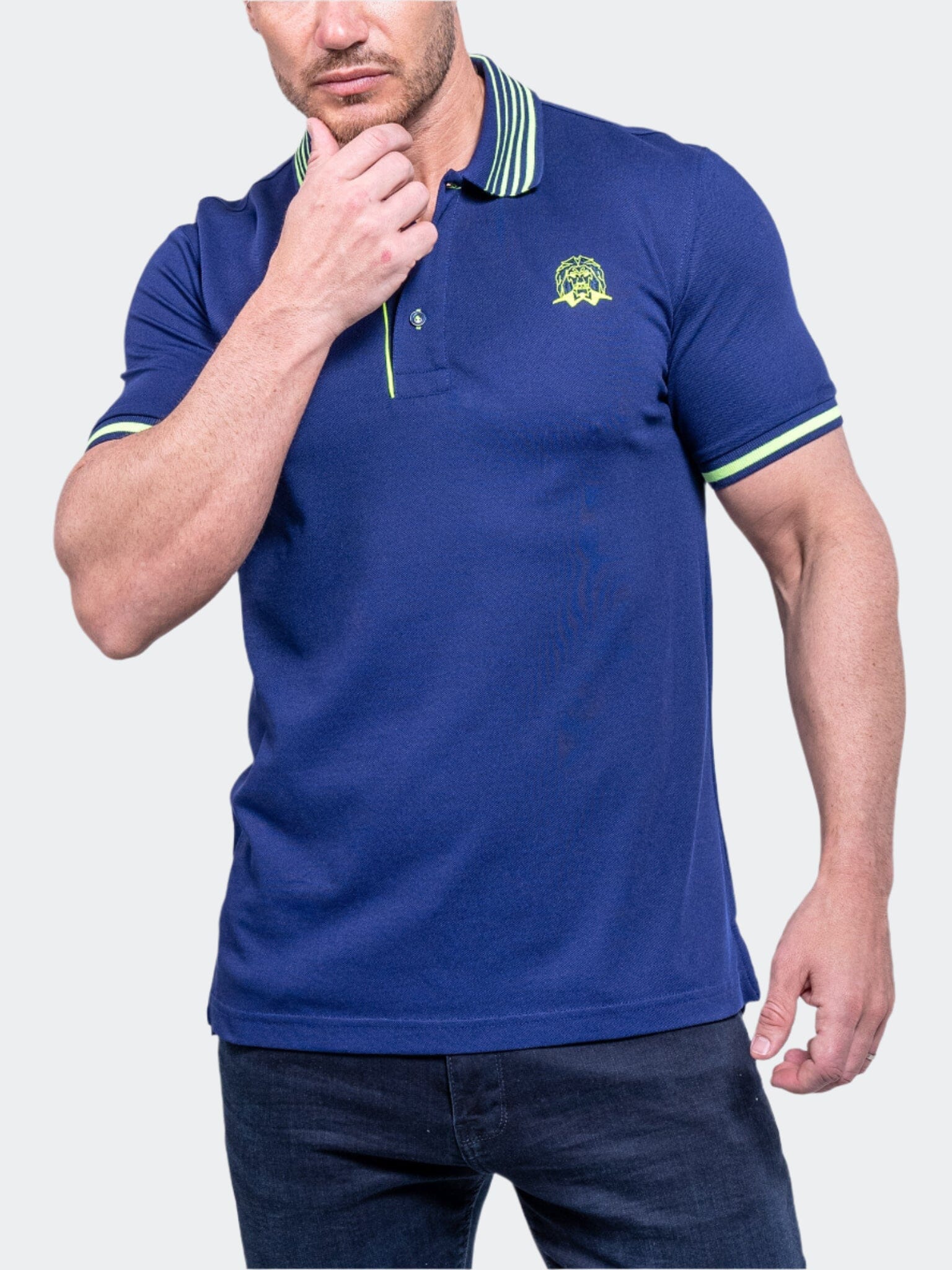 TipLogo Navy Blue Polo