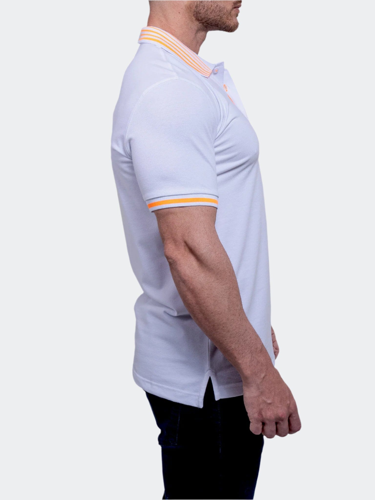 TipLogo White Orange Polo