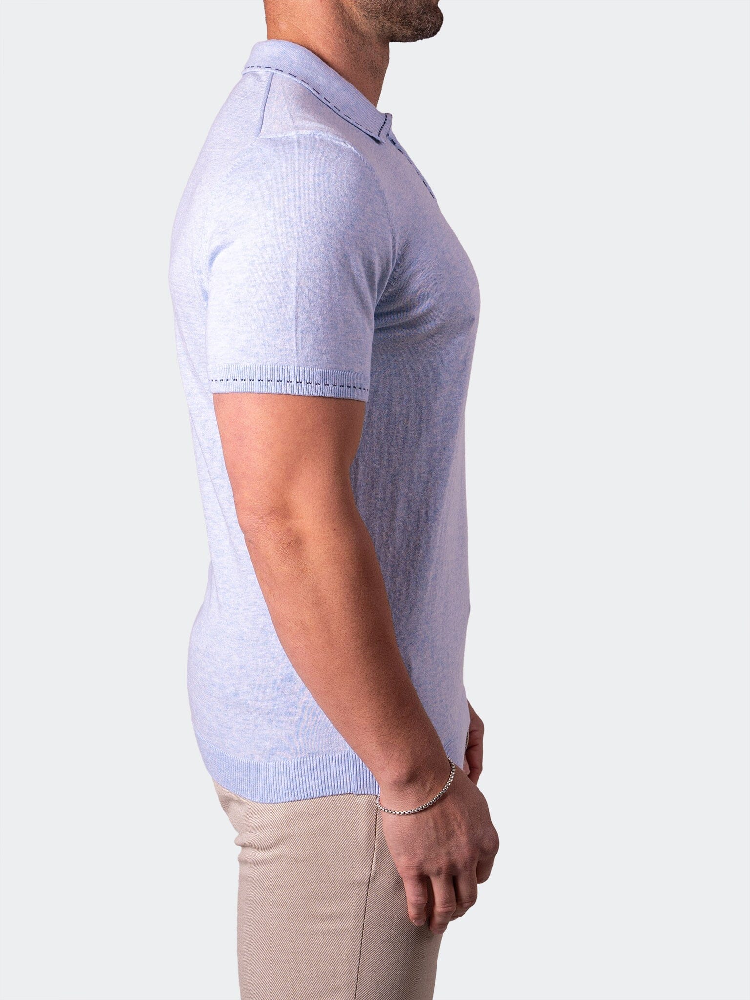 ZipBaby Blue Knit Polo