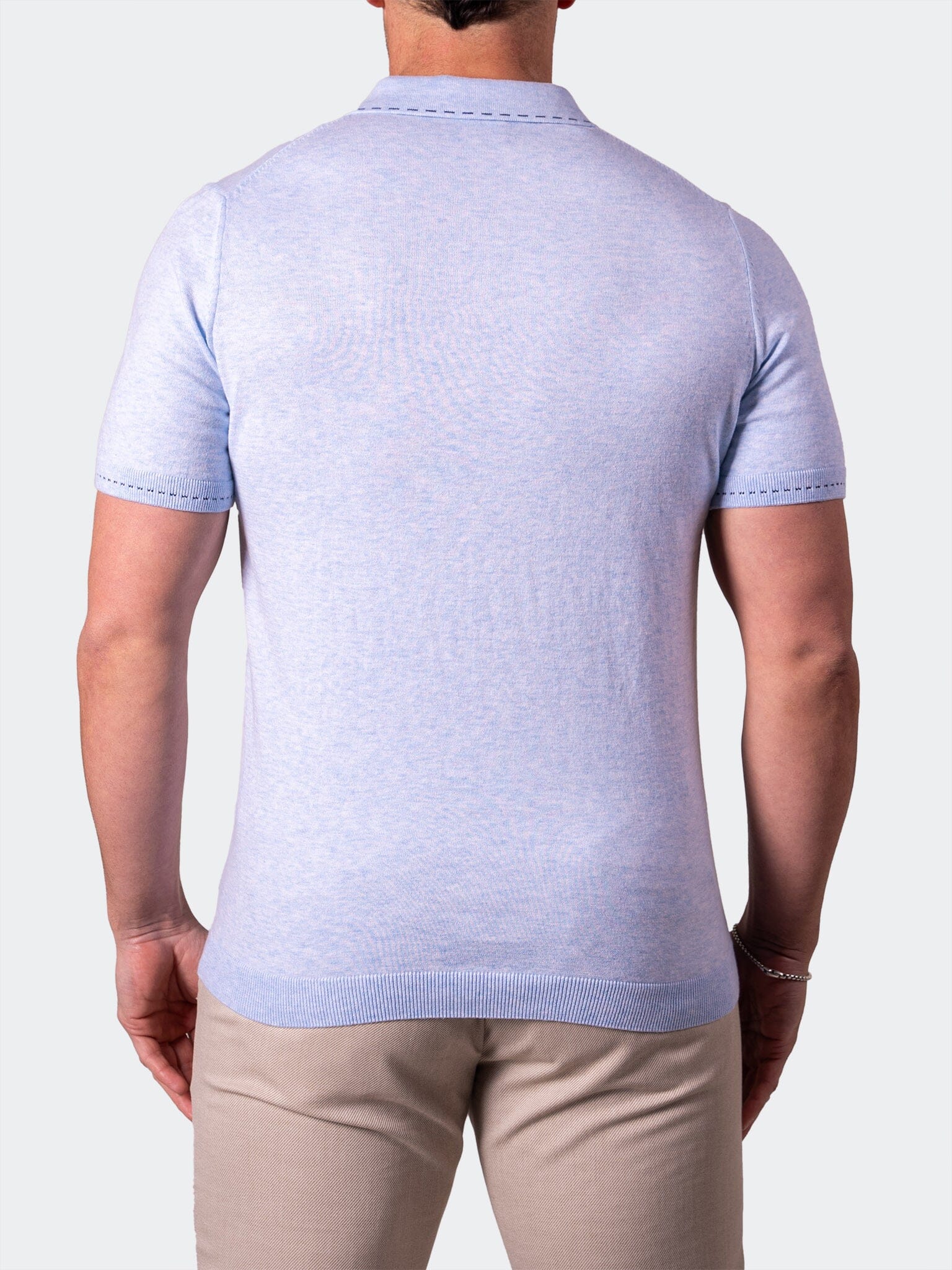 ZipBaby Blue Knit Polo