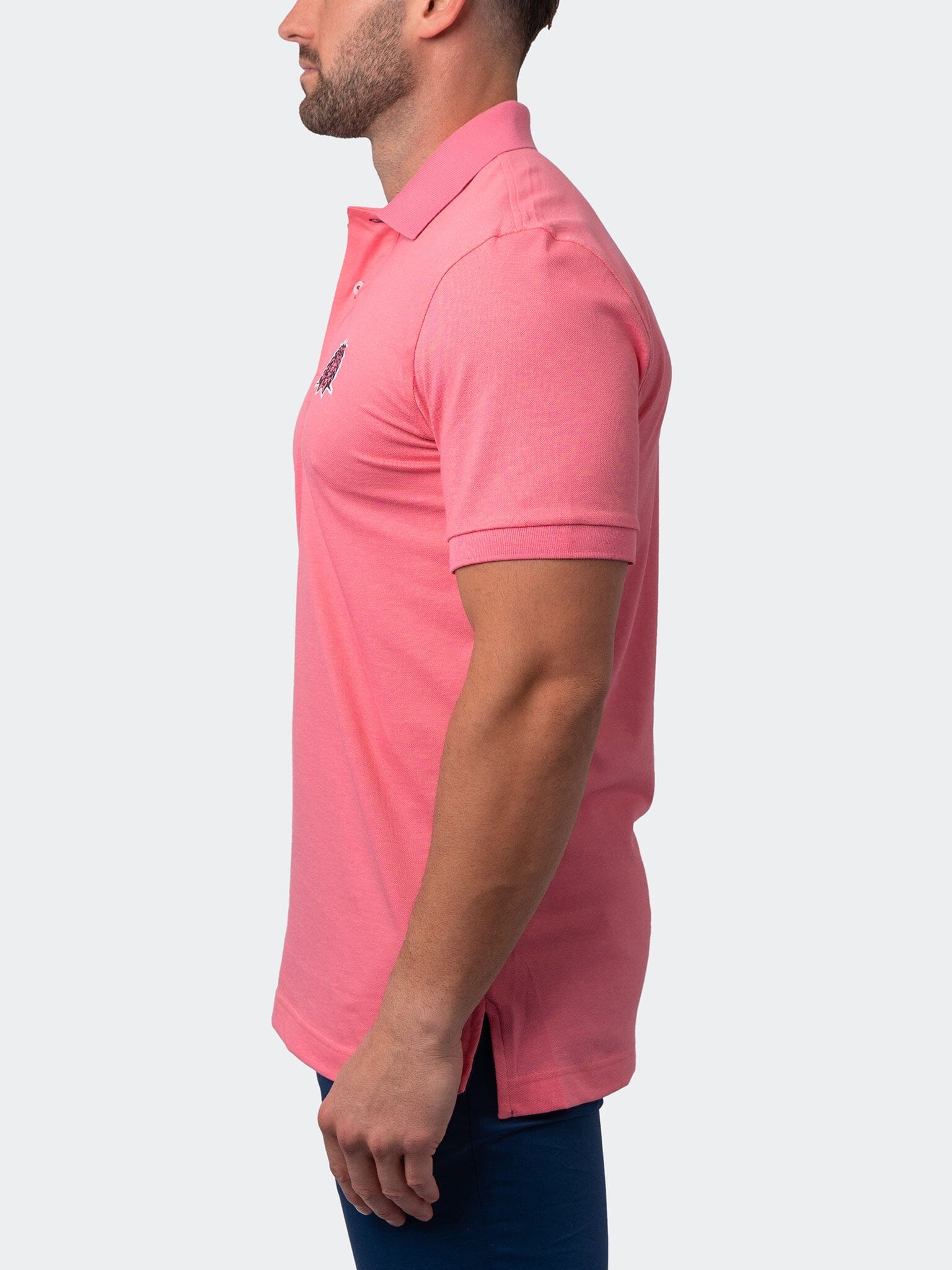 Mozart Solid Tip Pink Polo