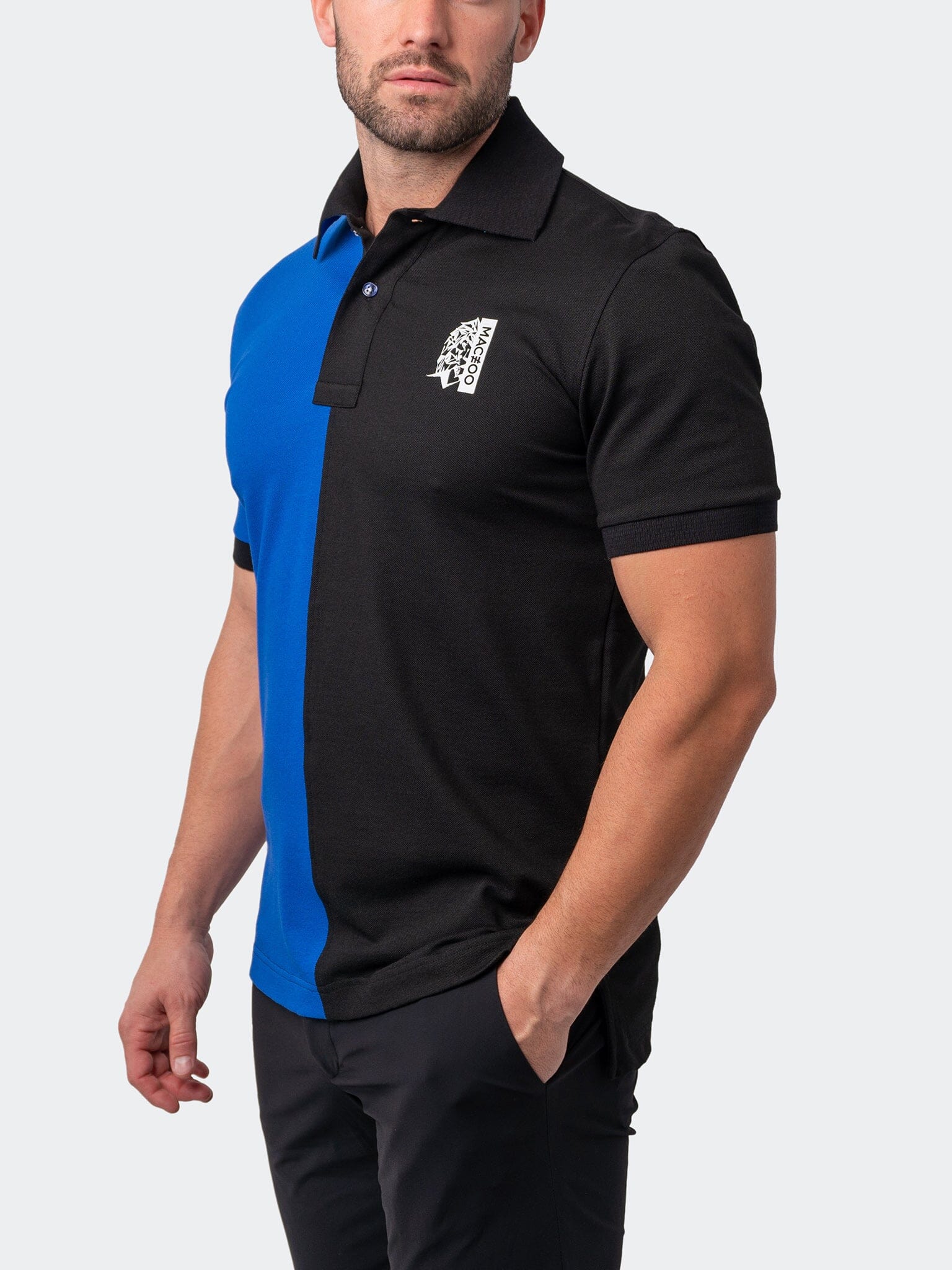 Mozart Split Blue Black Polo
