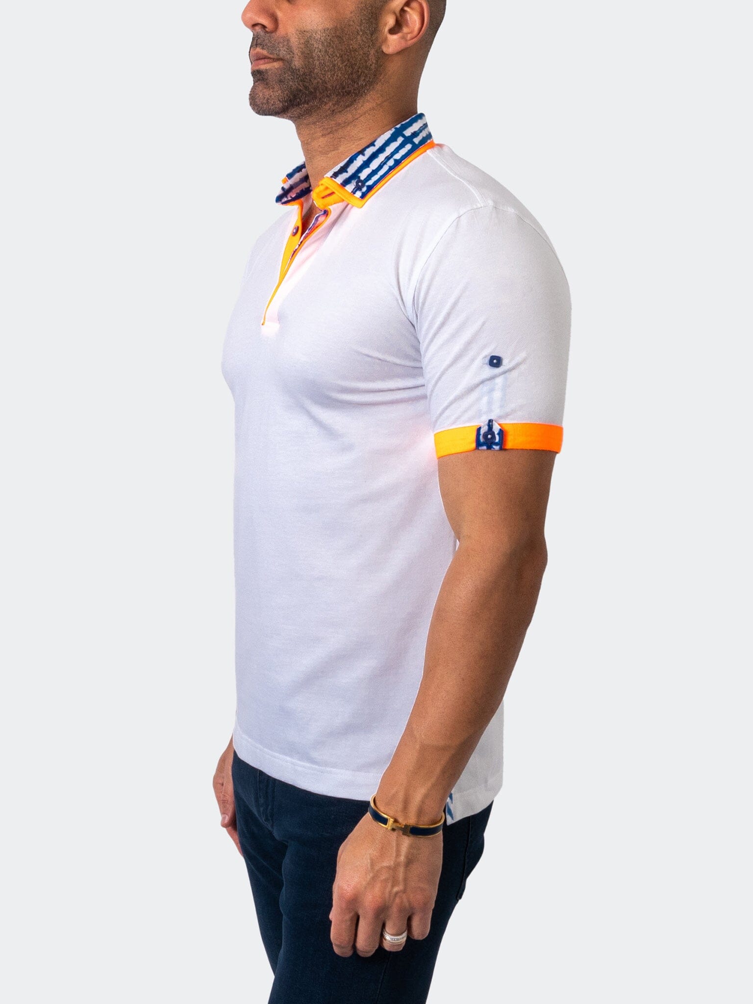 Mozart SolidTie White Polo