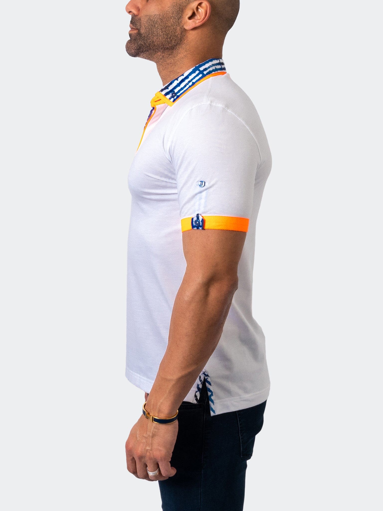 Mozart SolidTie White Polo