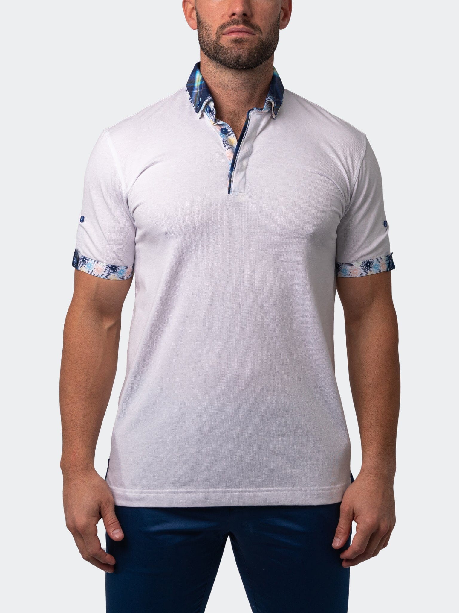 Mozart Solid Verve White Polo
