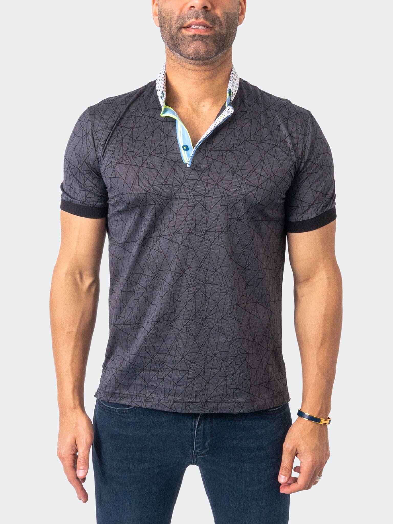 Mozart Triangles Grey Polo