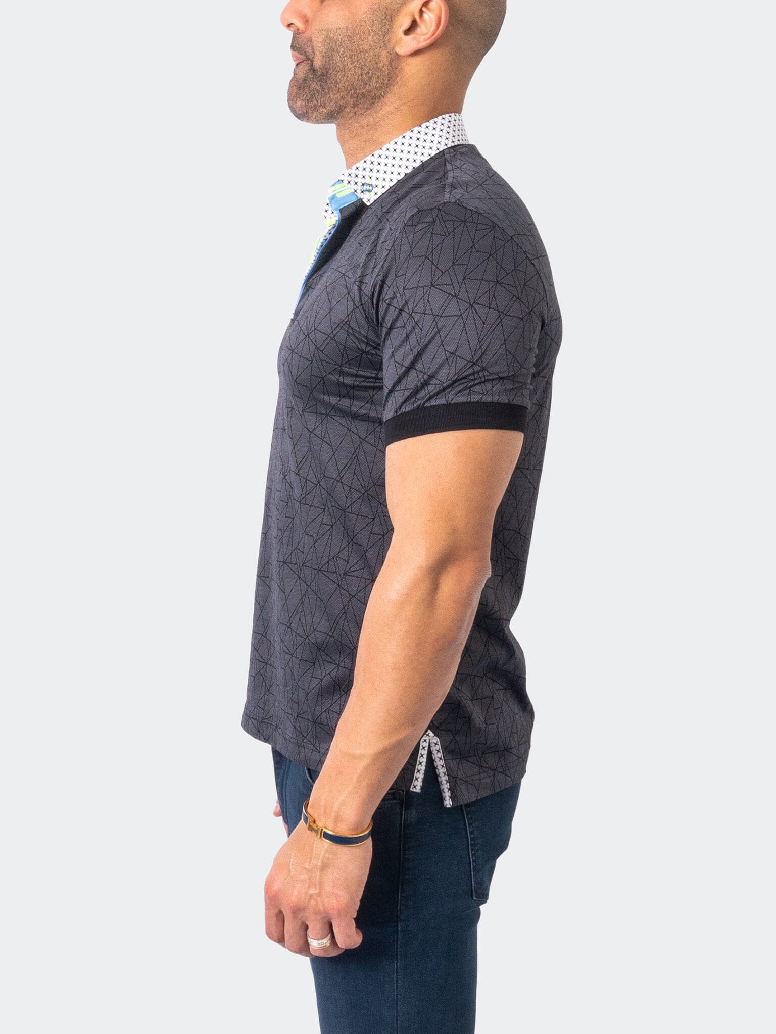 Mozart Triangles Grey Polo