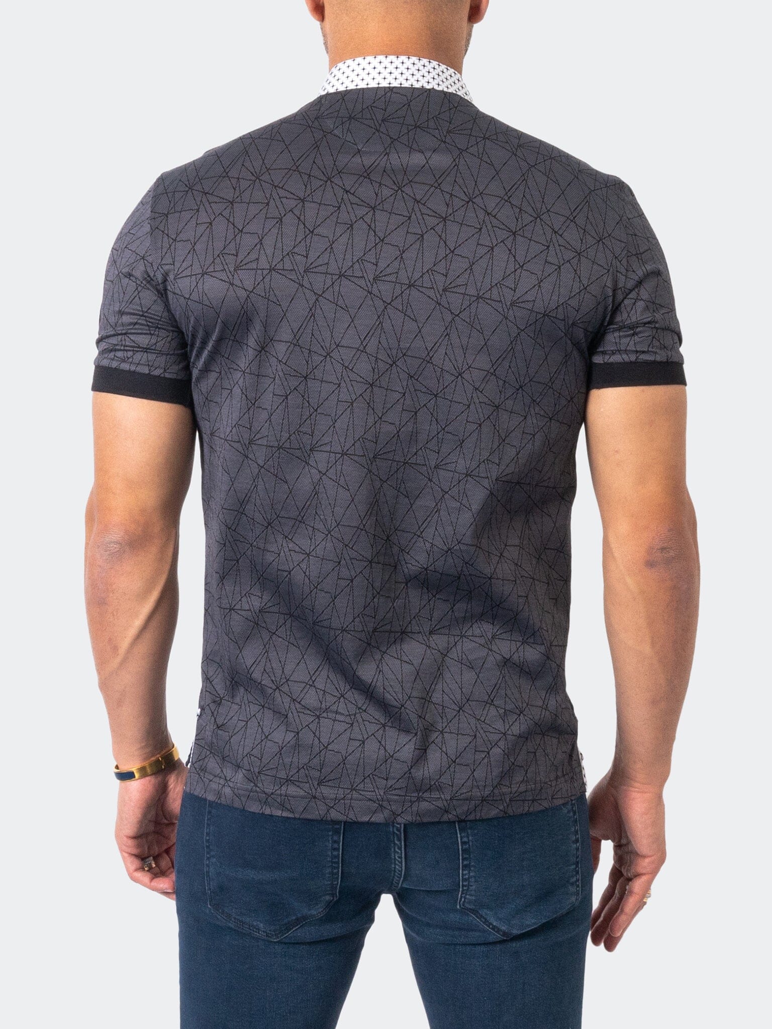 Mozart Triangles Grey Polo