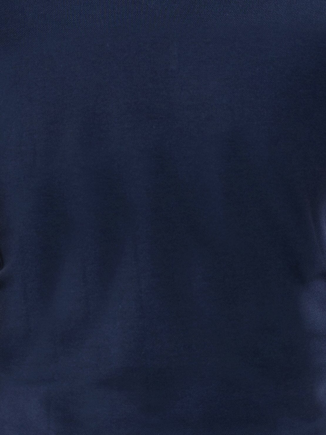 Perm Contrast Collar Navy Polo