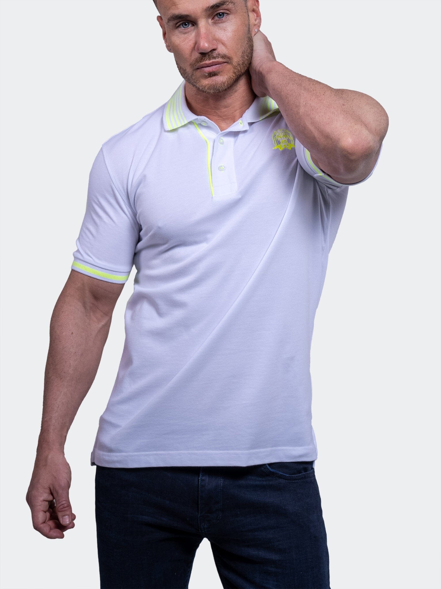 TipLogo White Neon Polo