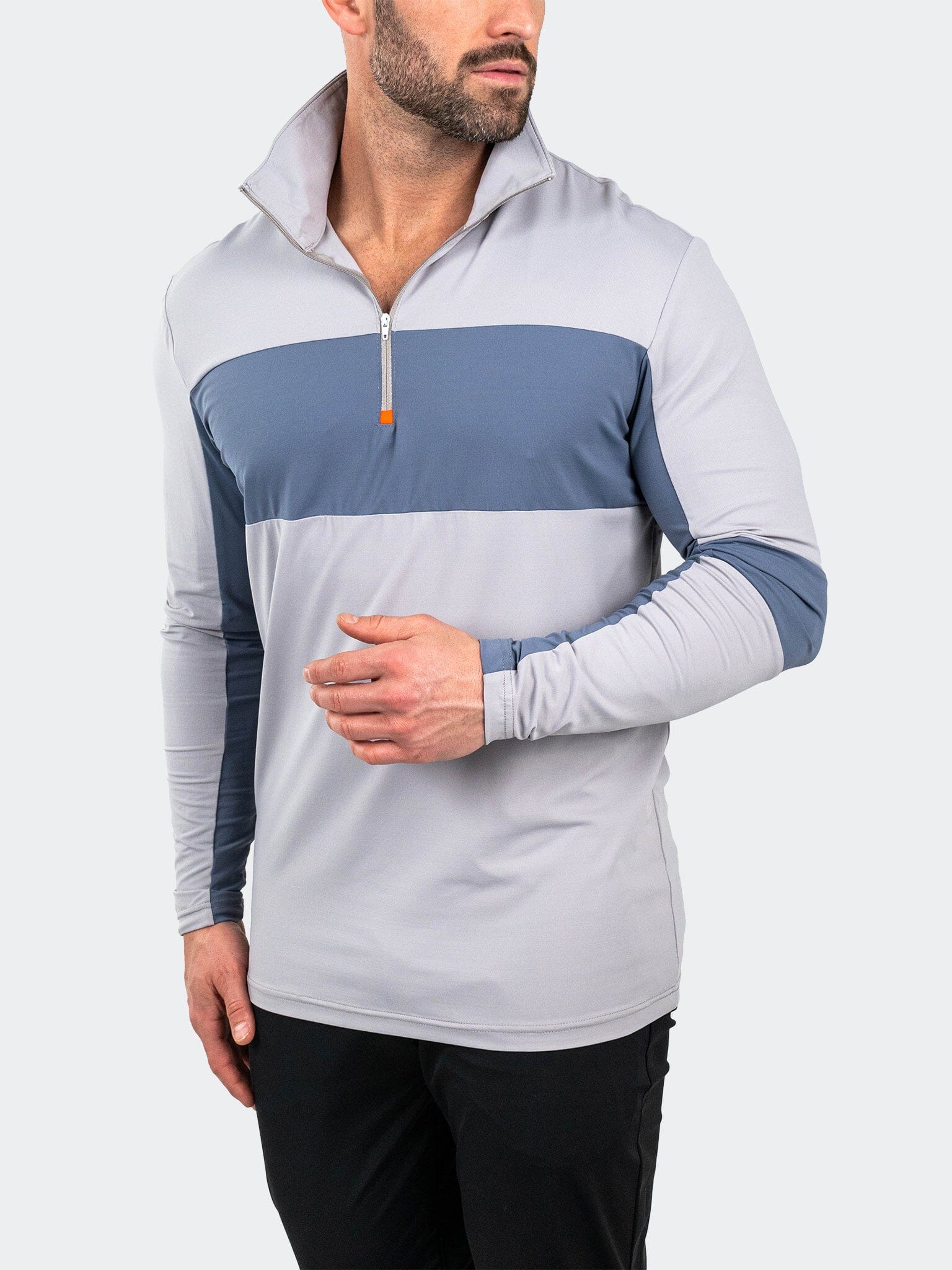 QuarterZip GolfBogey Grey