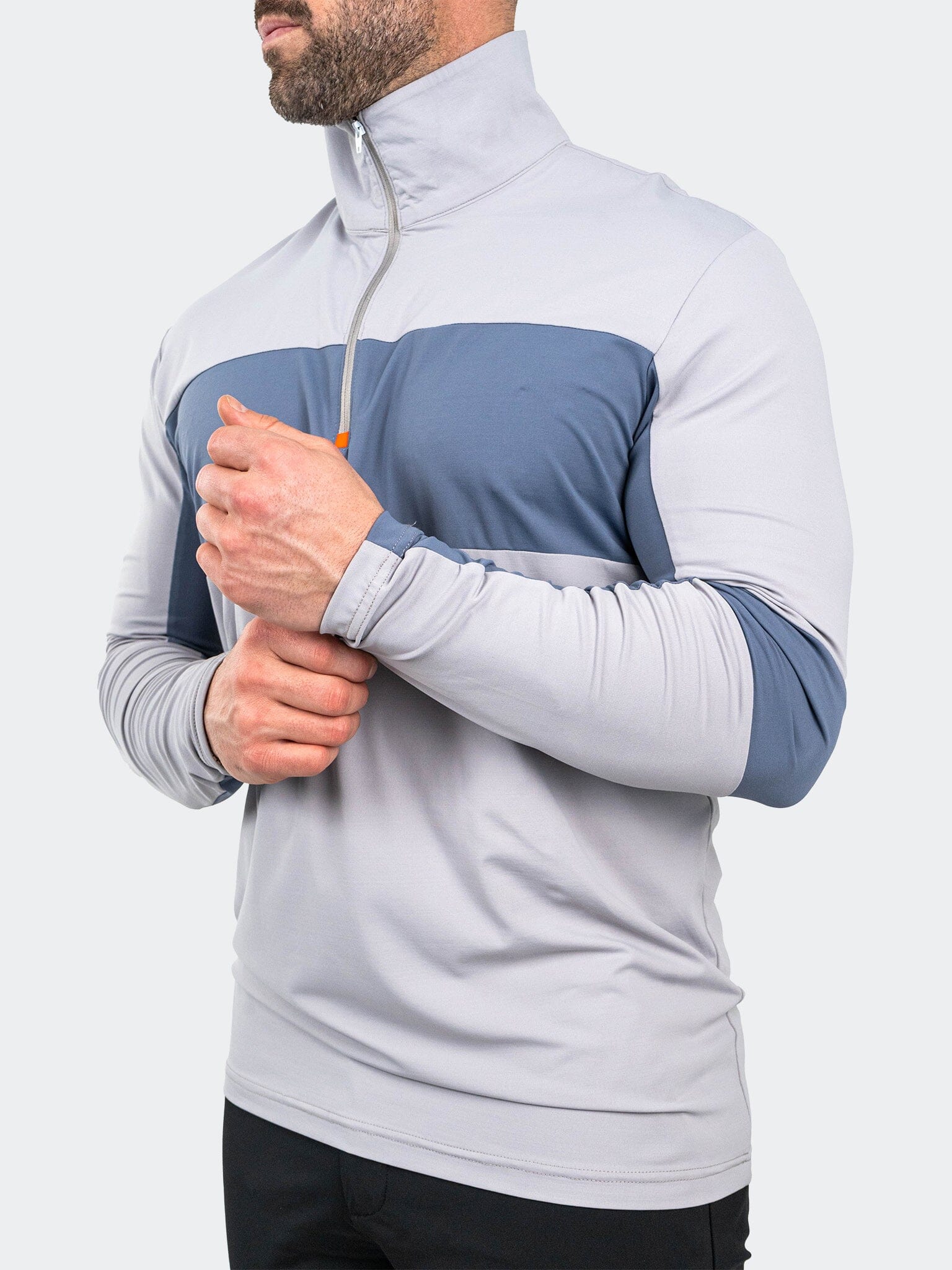 QuarterZip GolfBogey Grey