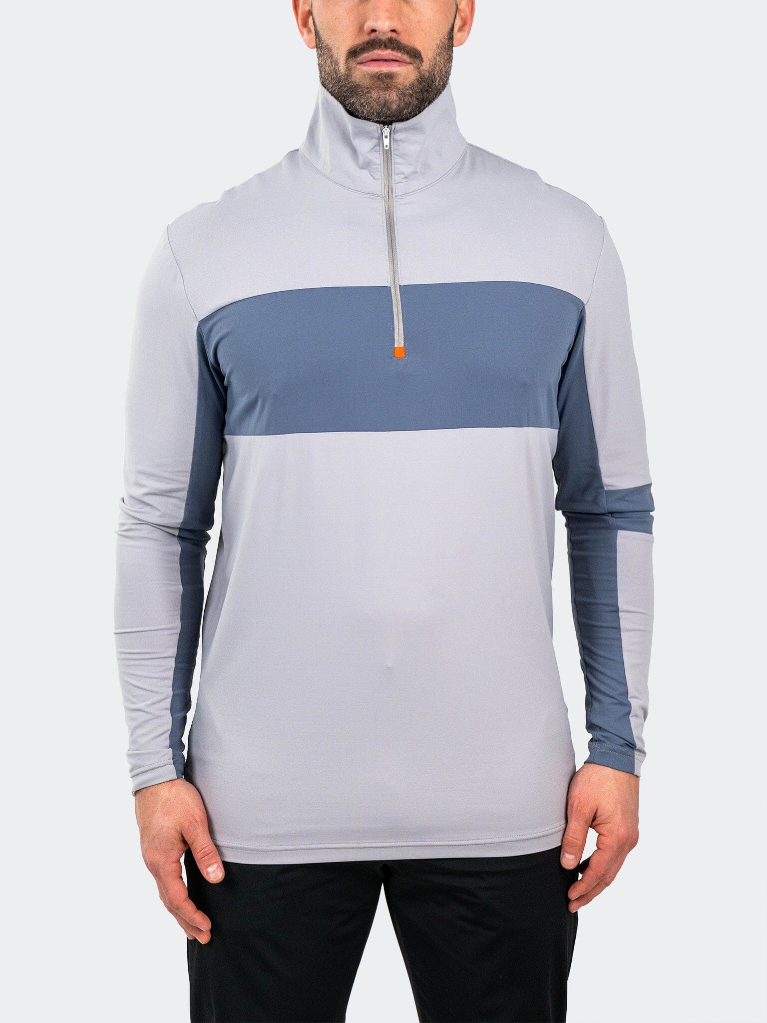QuarterZip GolfBogey Grey