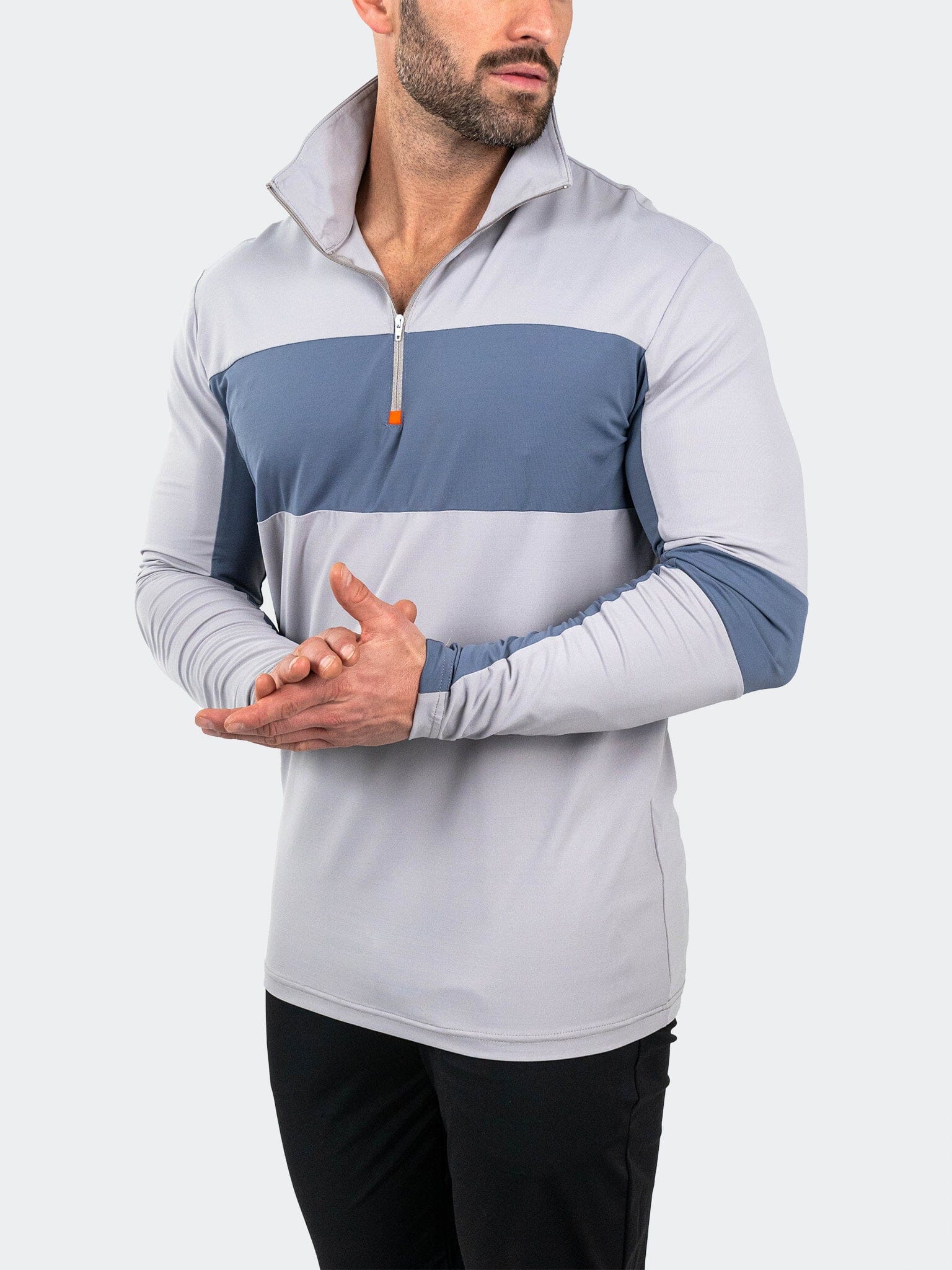 QuarterZip GolfBogey Grey