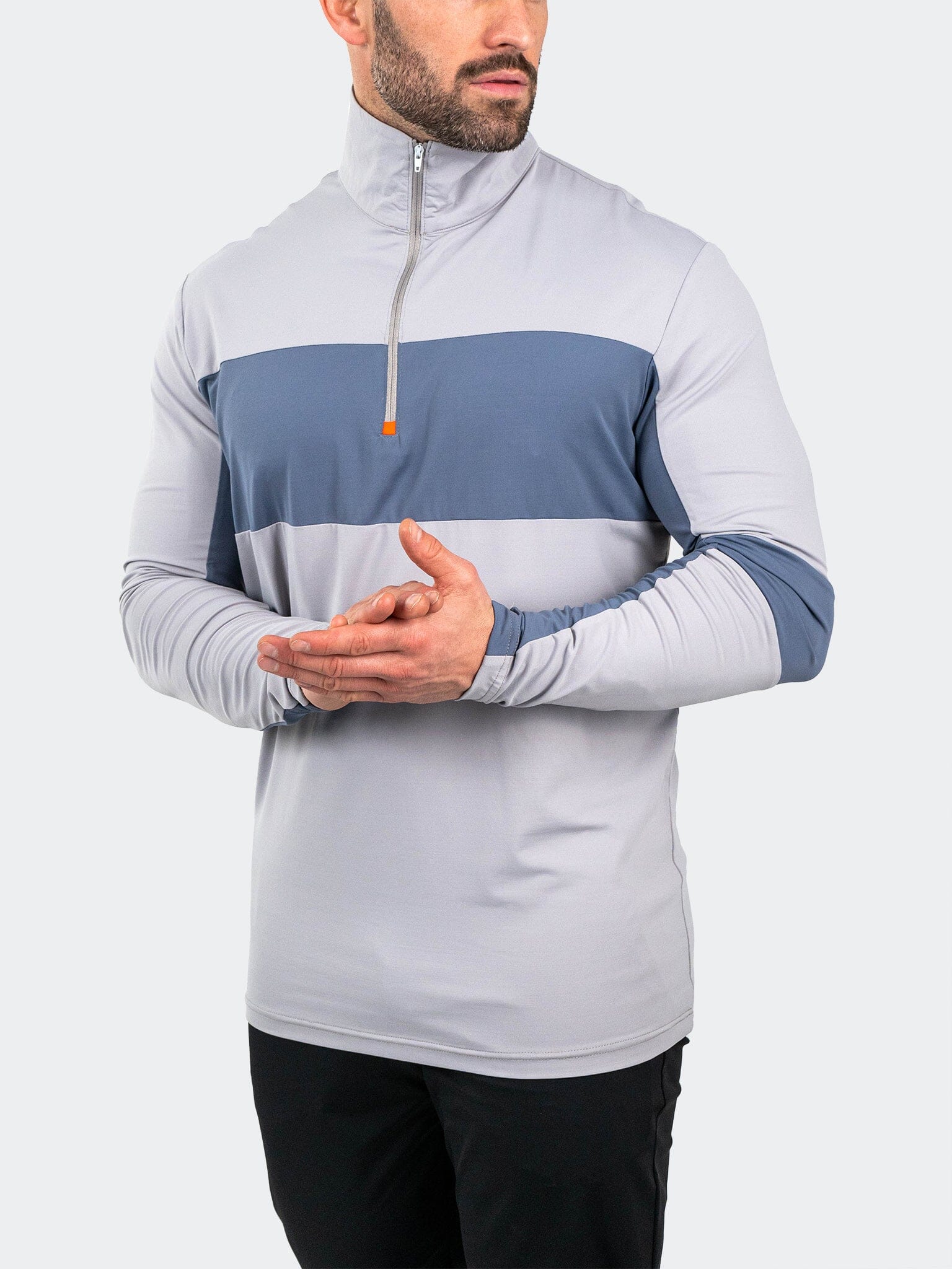 QuarterZip GolfBogey Grey