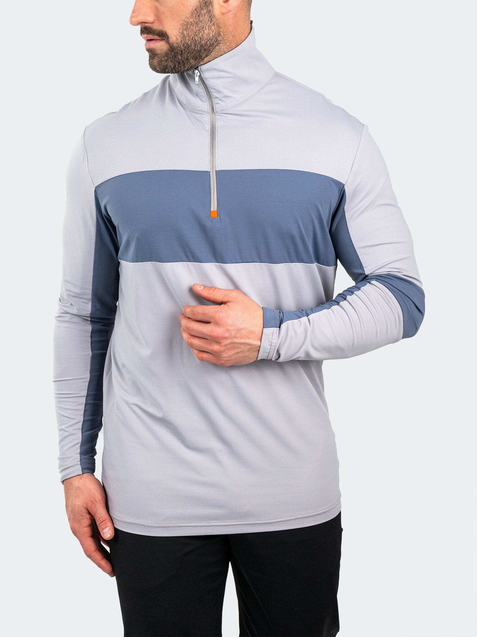 QuarterZip GolfBogey Grey