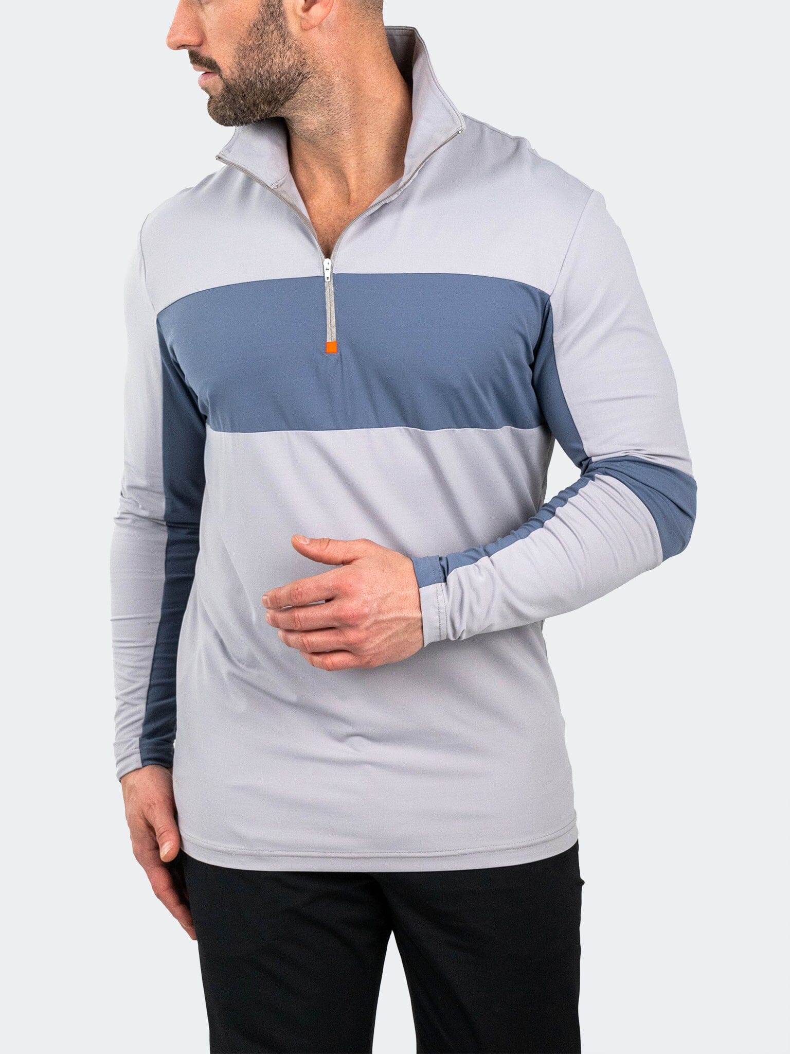 QuarterZip GolfBogey Grey