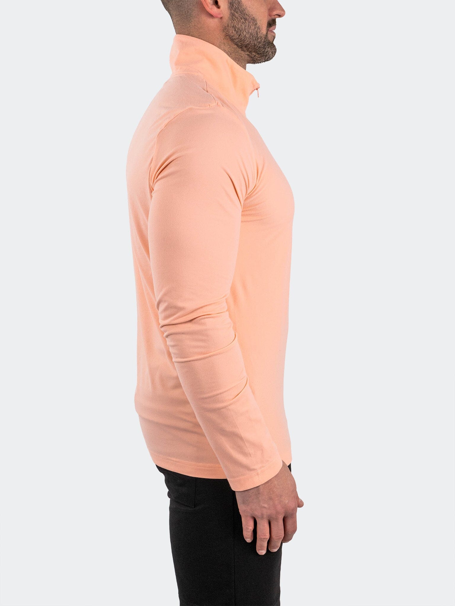 Quarter Zip Peach Pullover