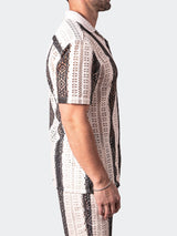 Shirt SS StripesCream White View-4