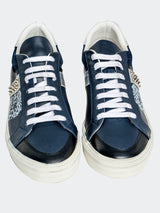 Shoe Casual Crossbones Blue View-1