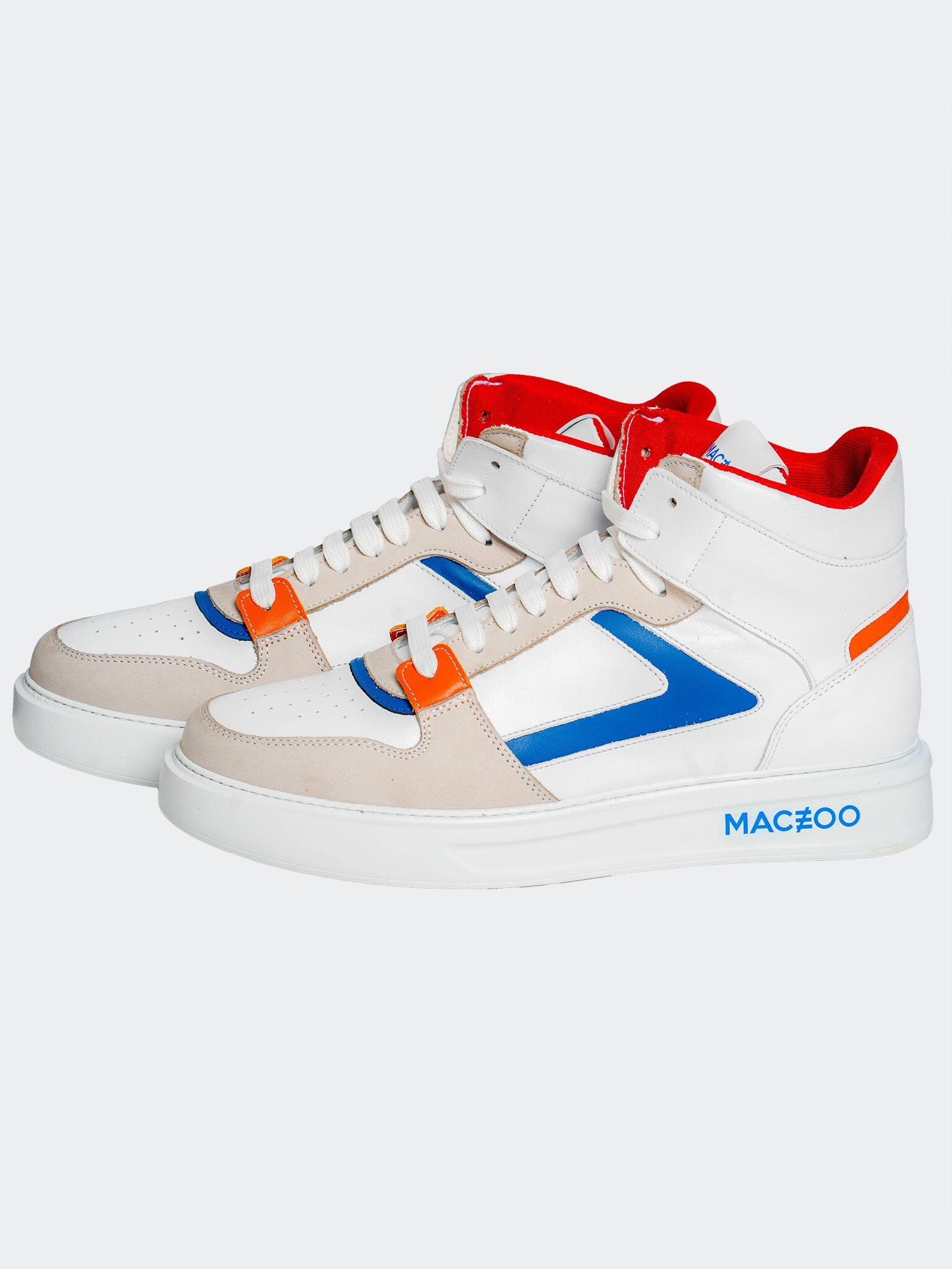 Retro White High-Top Shoes