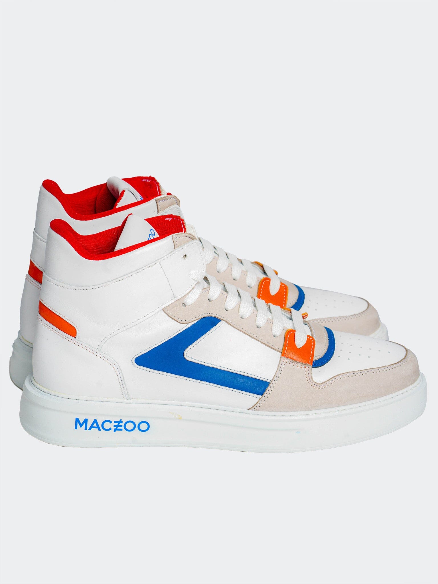 Retro White High-Top Shoes