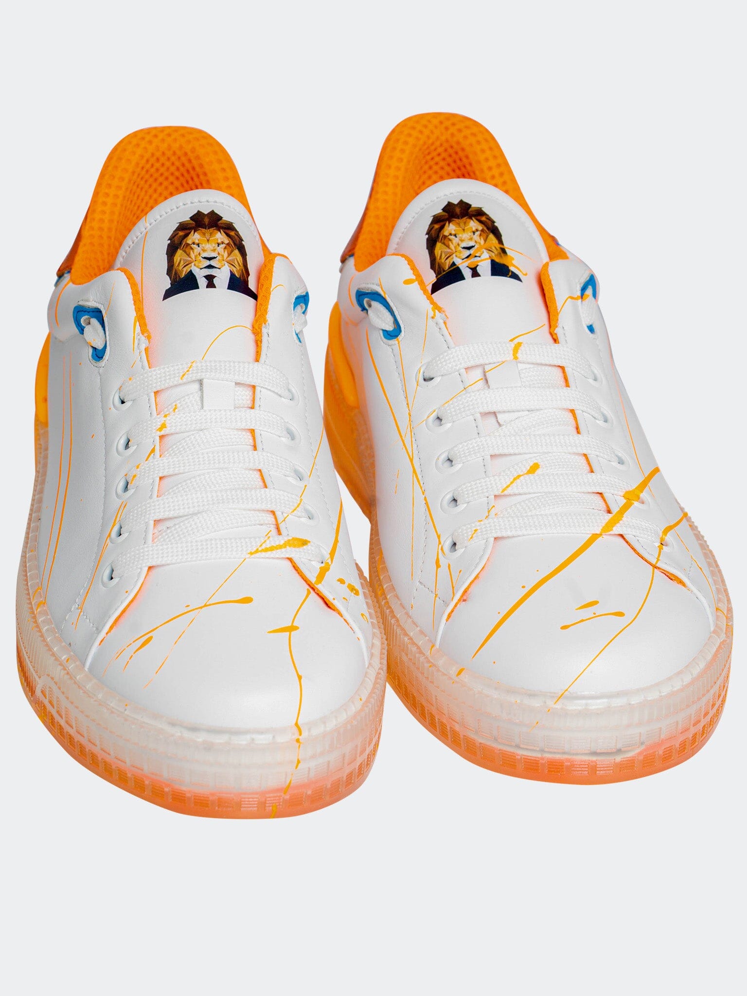 Splash Orange Casual Shoes