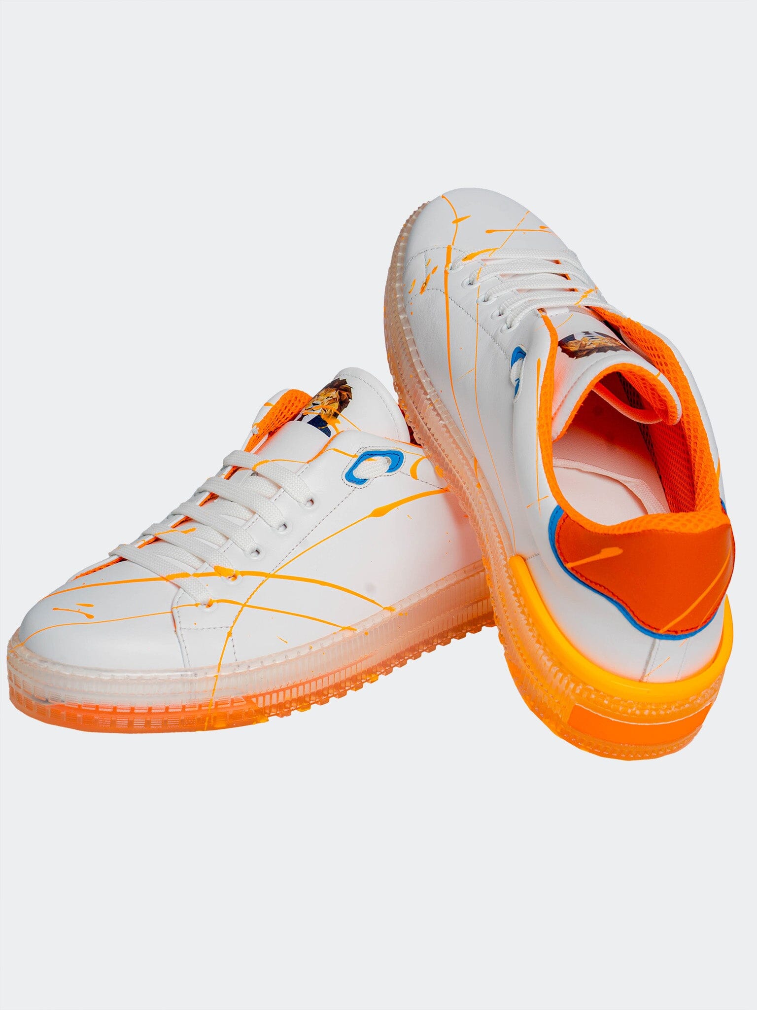 Splash Orange Casual Shoes