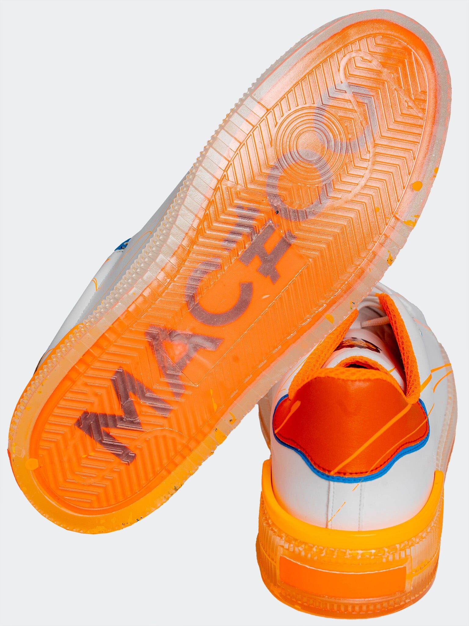 Splash Orange Casual Shoes