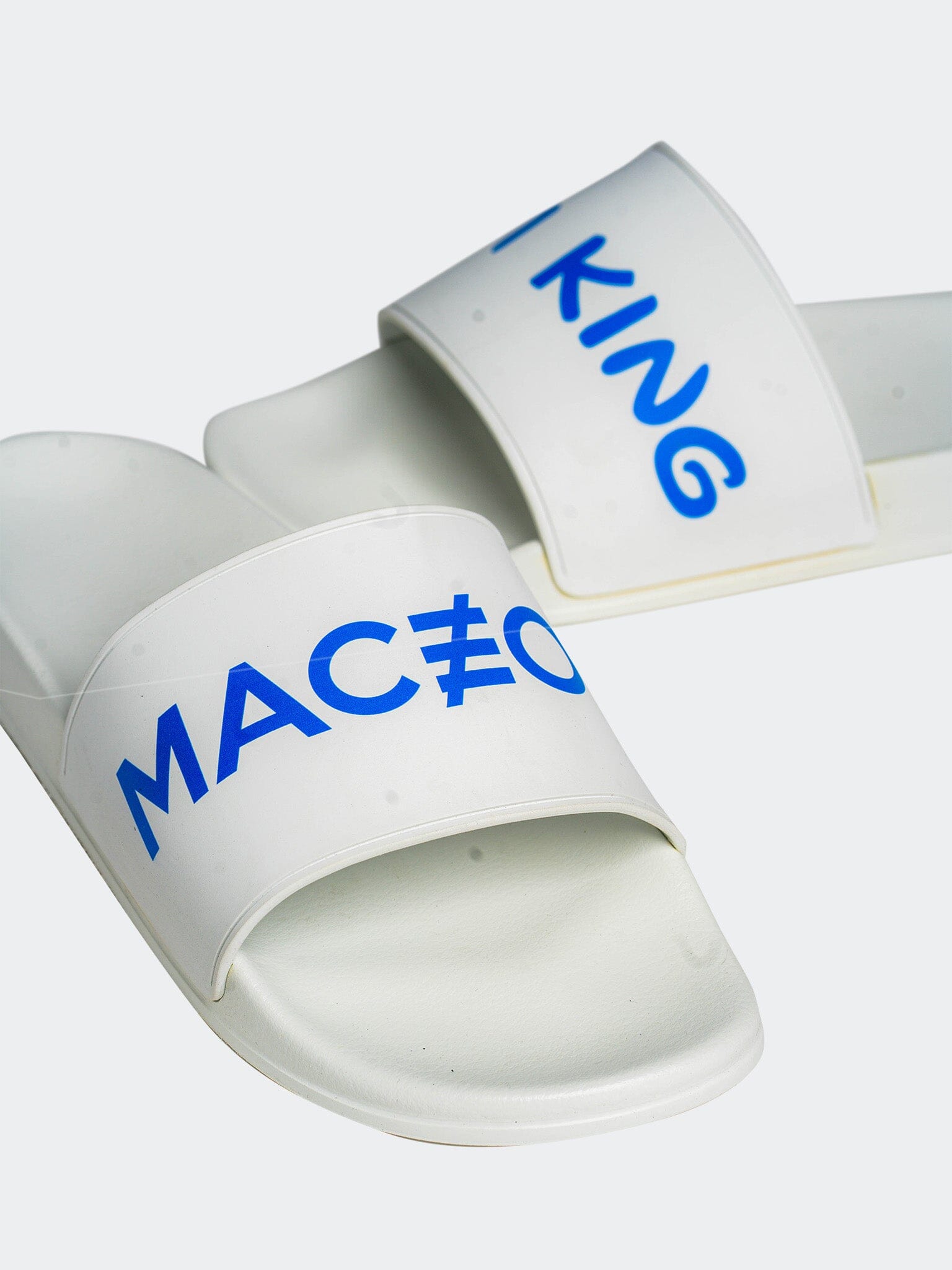 Crown Blue Slide Sandals