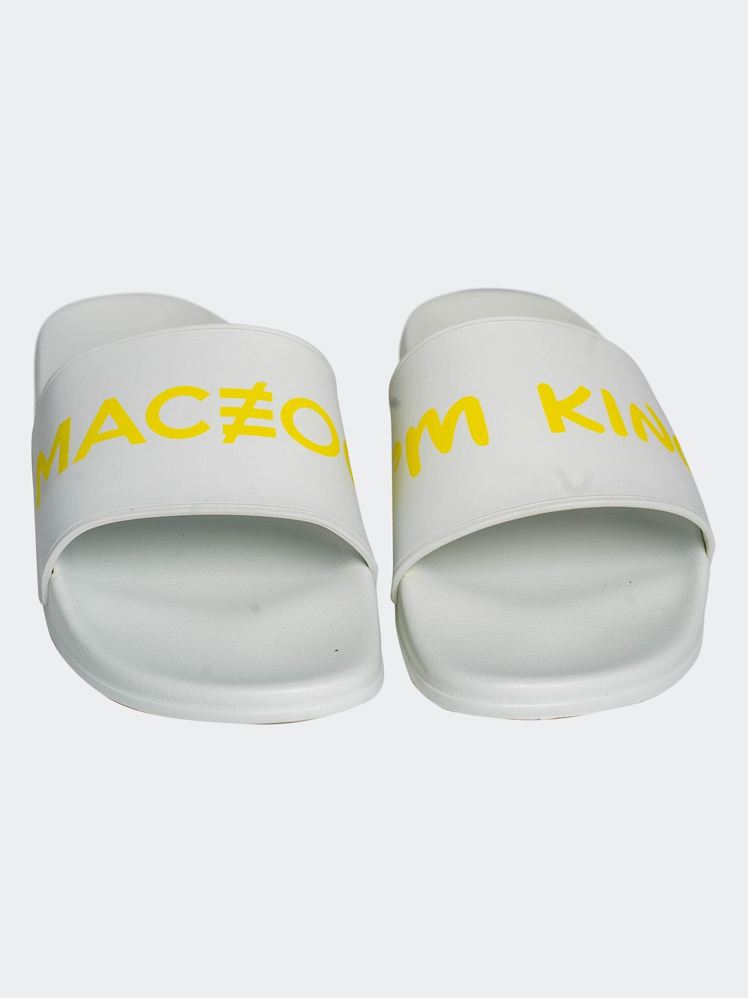 Crown Yellow Slide Sandals