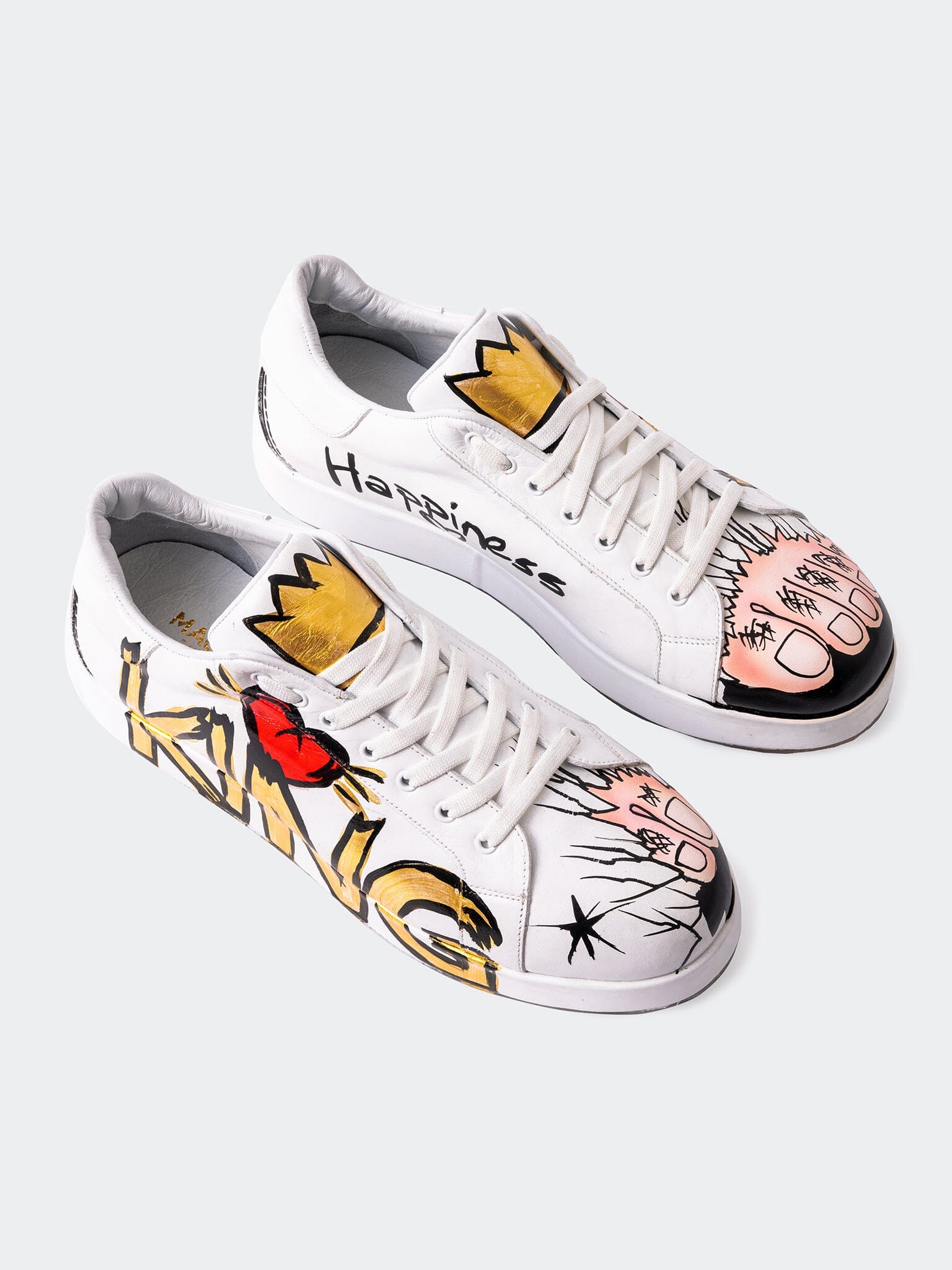 PaintKing White Casual Shoes