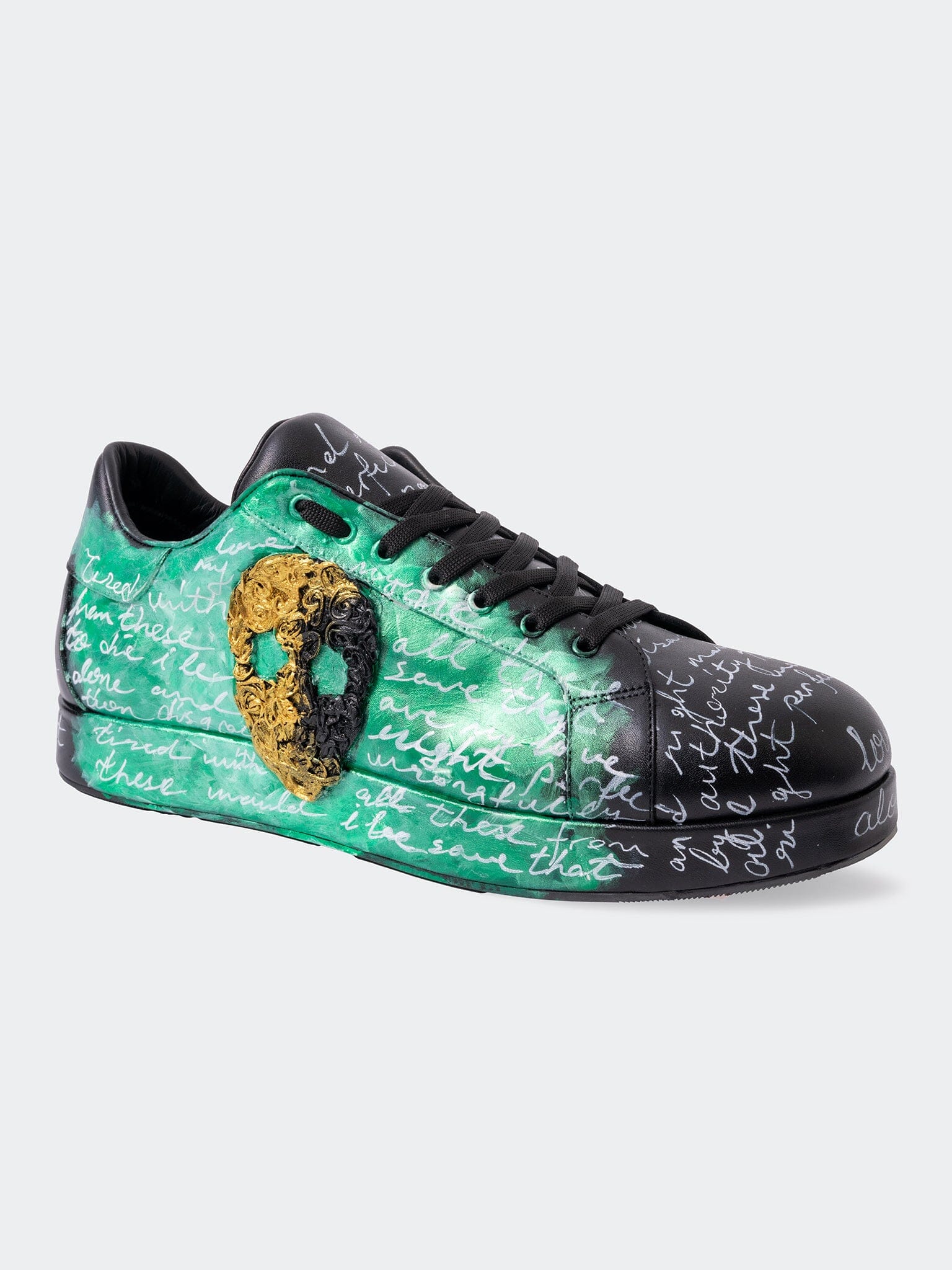 PaintSkull Black Casual Shoes