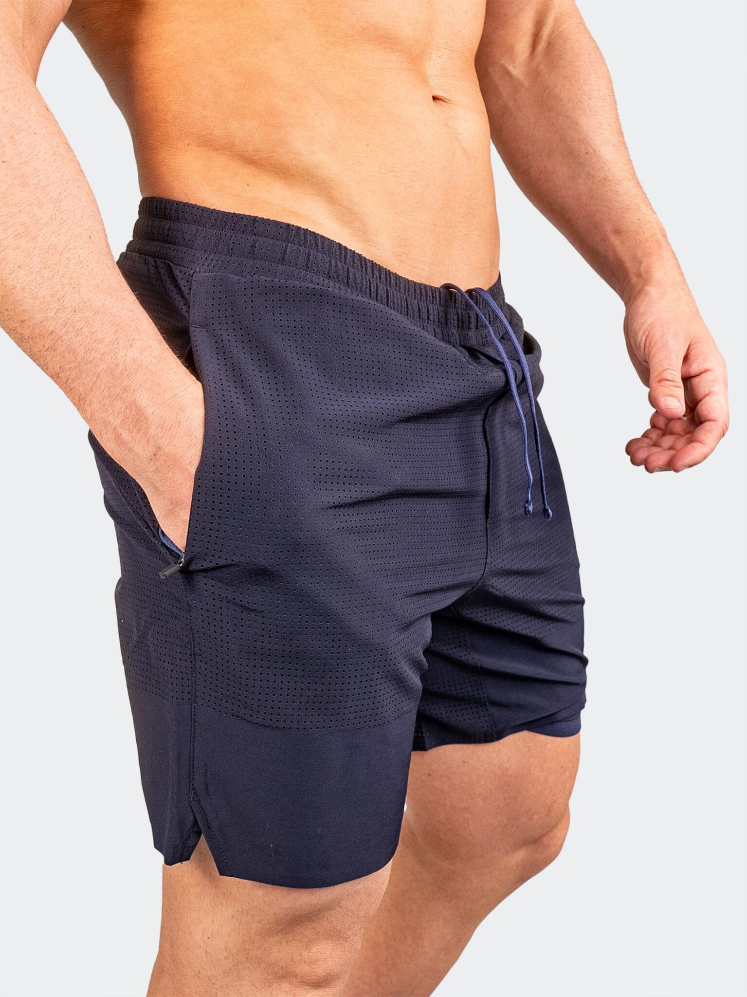 Indigo Blue Athletic Shorts