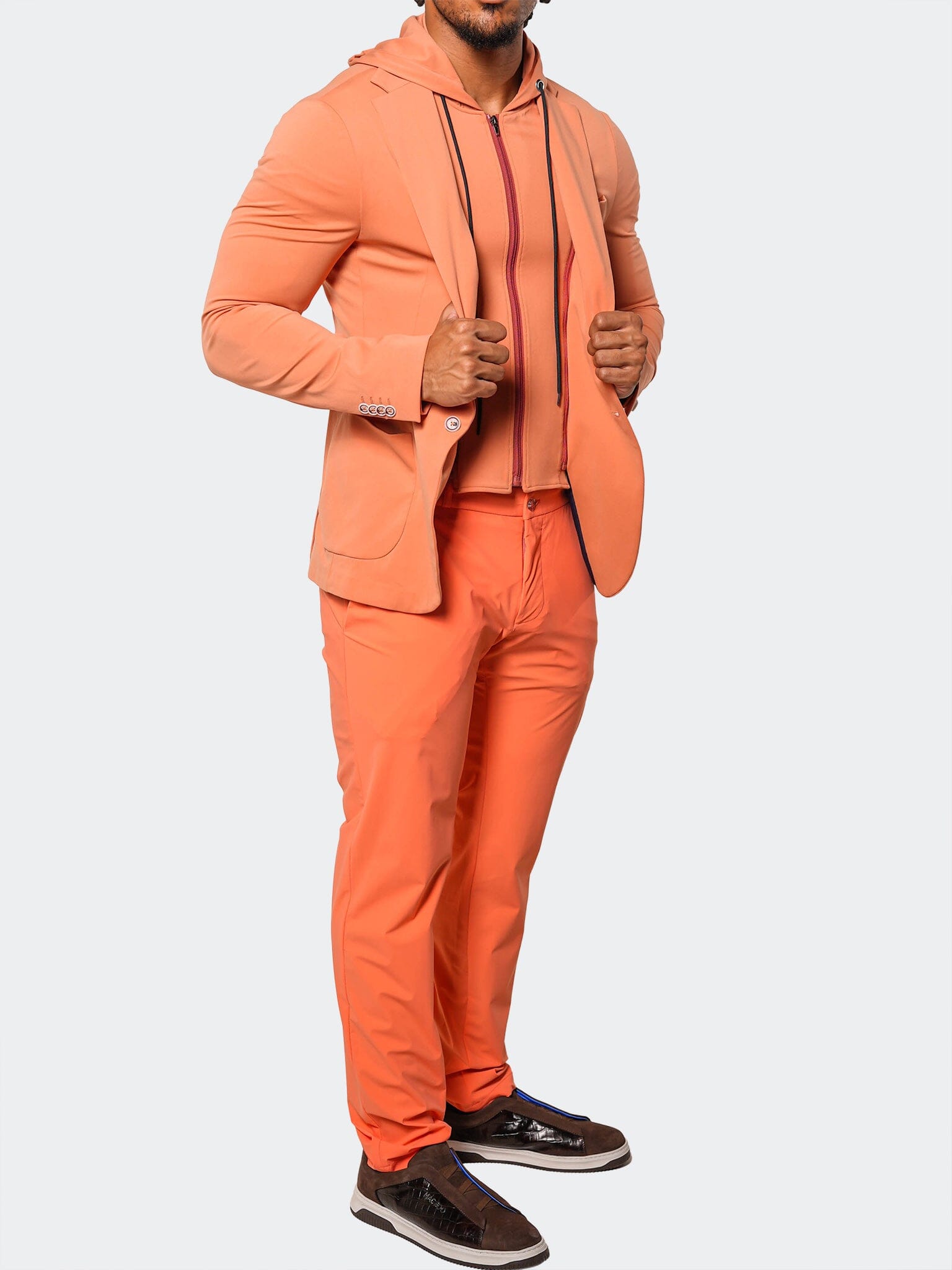 Stretch Carnelian Orange Suit