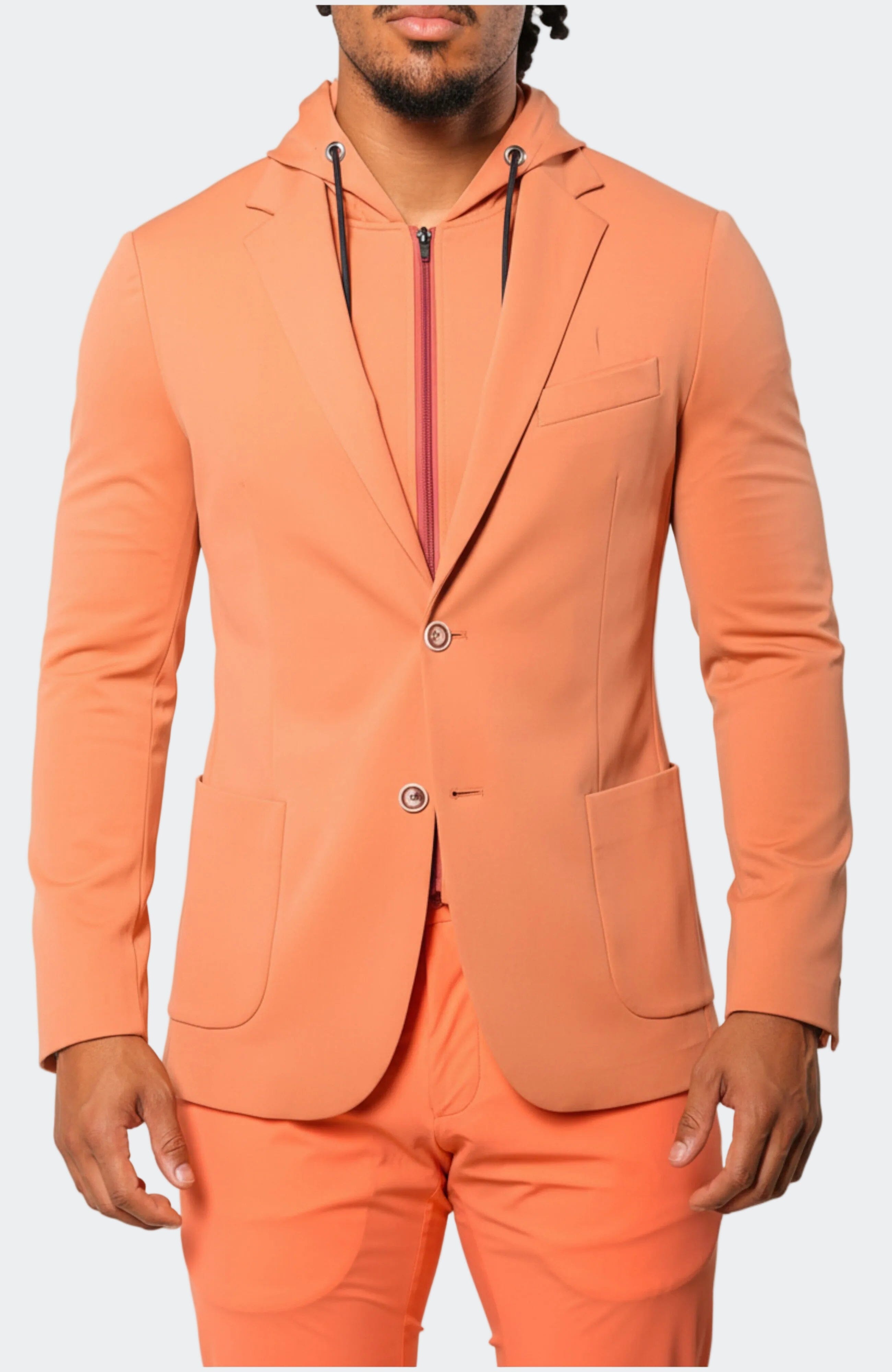 Stretch Carnelian Orange Suit