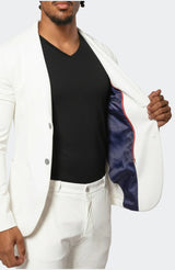 Suit StretchArum White View-2