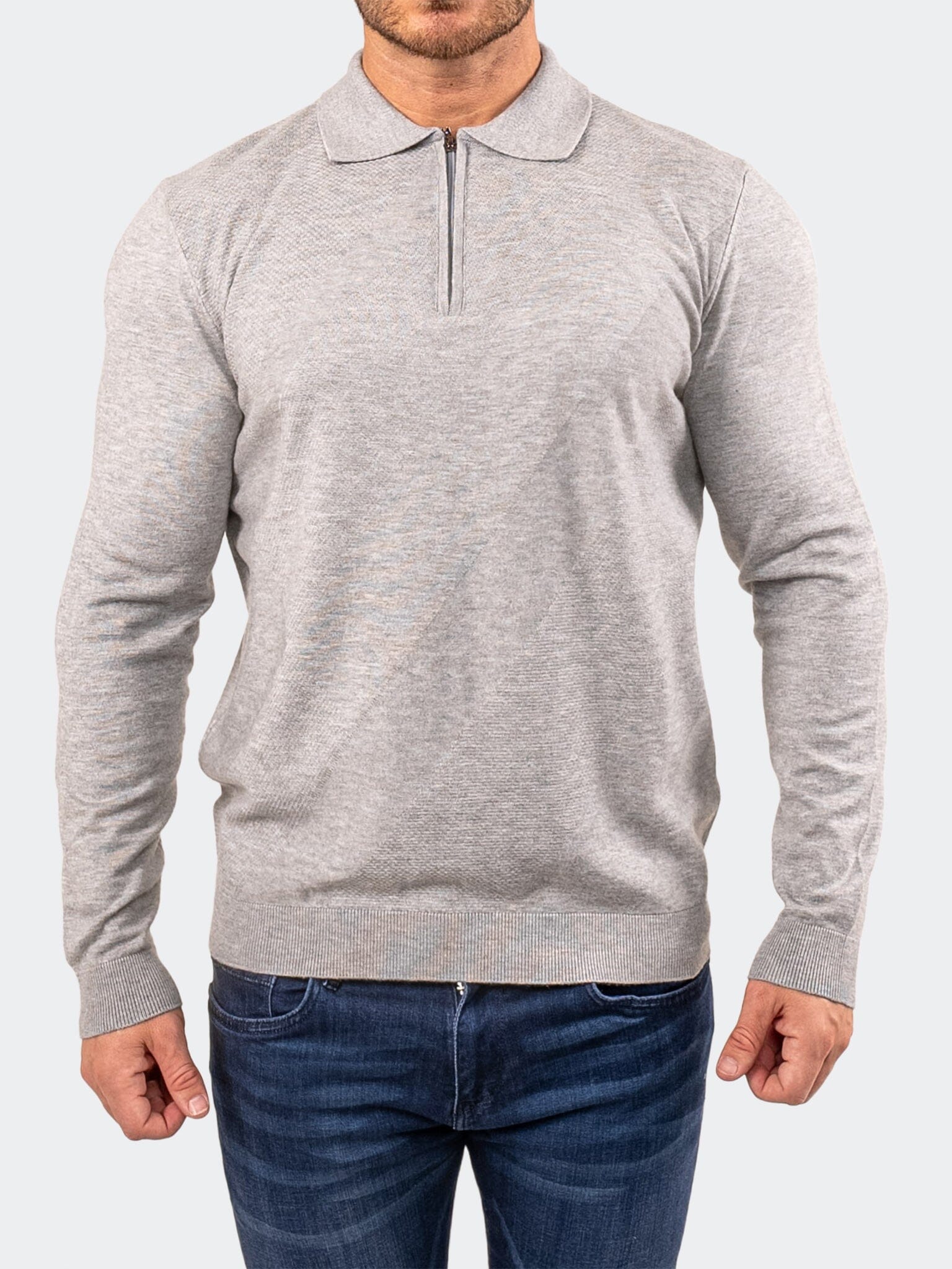 Knitted Ash Grey Sweater